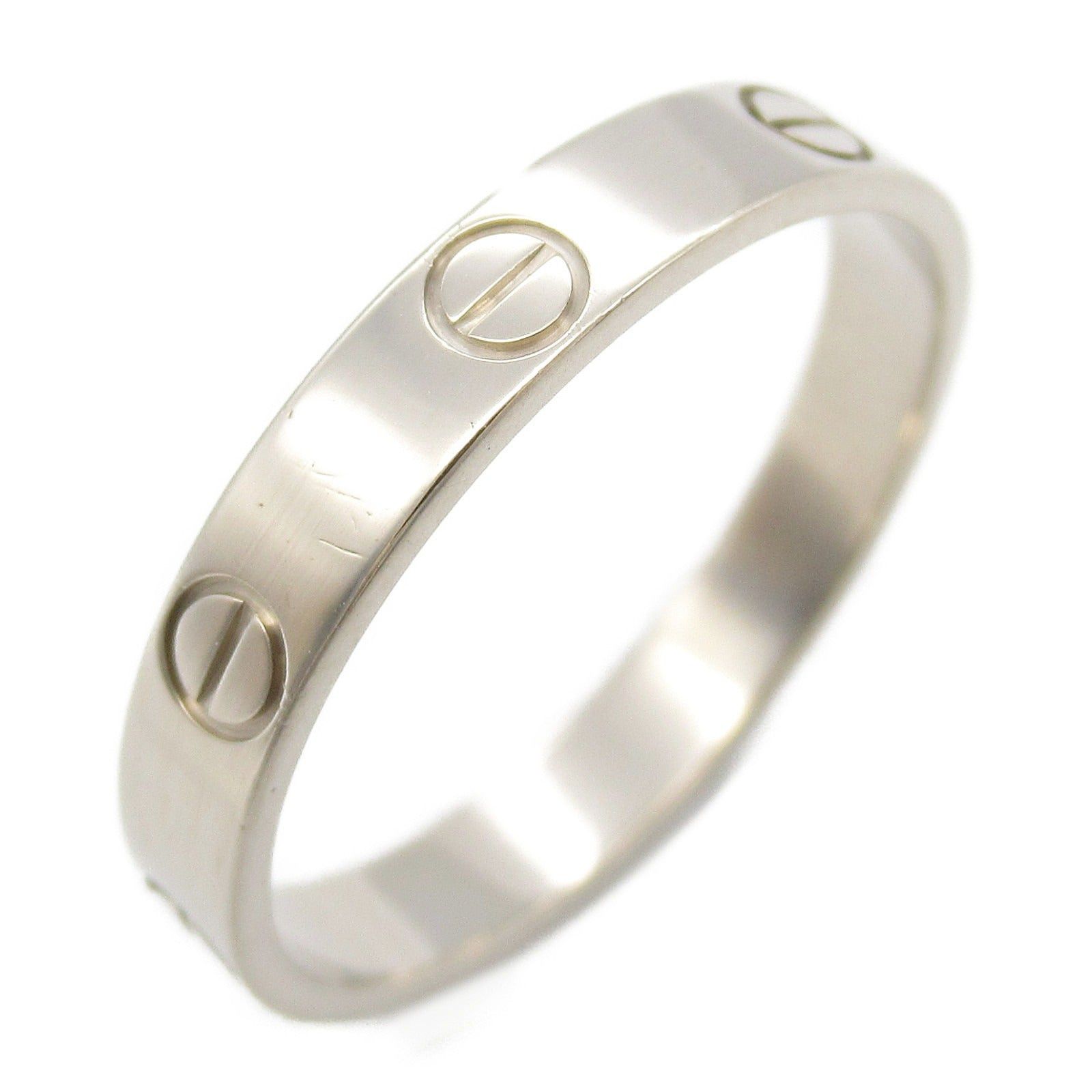 Cartier Cartier Mini Love Ring K18Wg (White Gold) Silver Size ONE SIZE - 1 Thumbnail