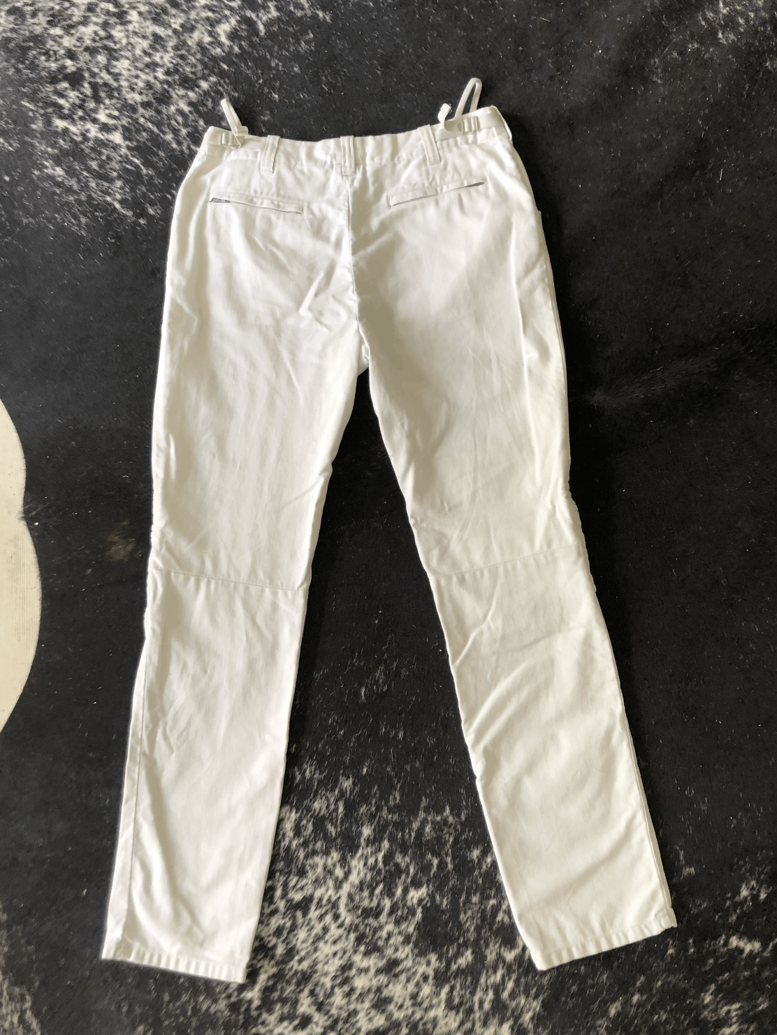 Helmut Lang White Cotton Astro Biker Pants Size US 28 / EU 44 - 2 Thumbnail