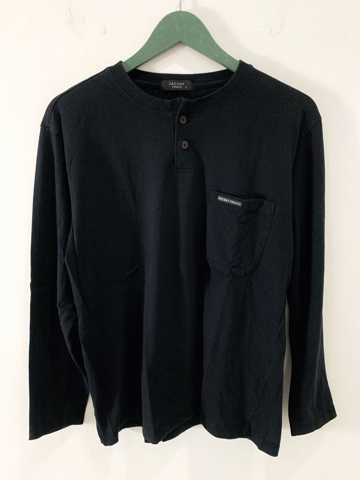 Y's Ys sacsny yohji yamamoto henley shirt Size US M / EU 48-50 / 2 - 1 Thumbnail