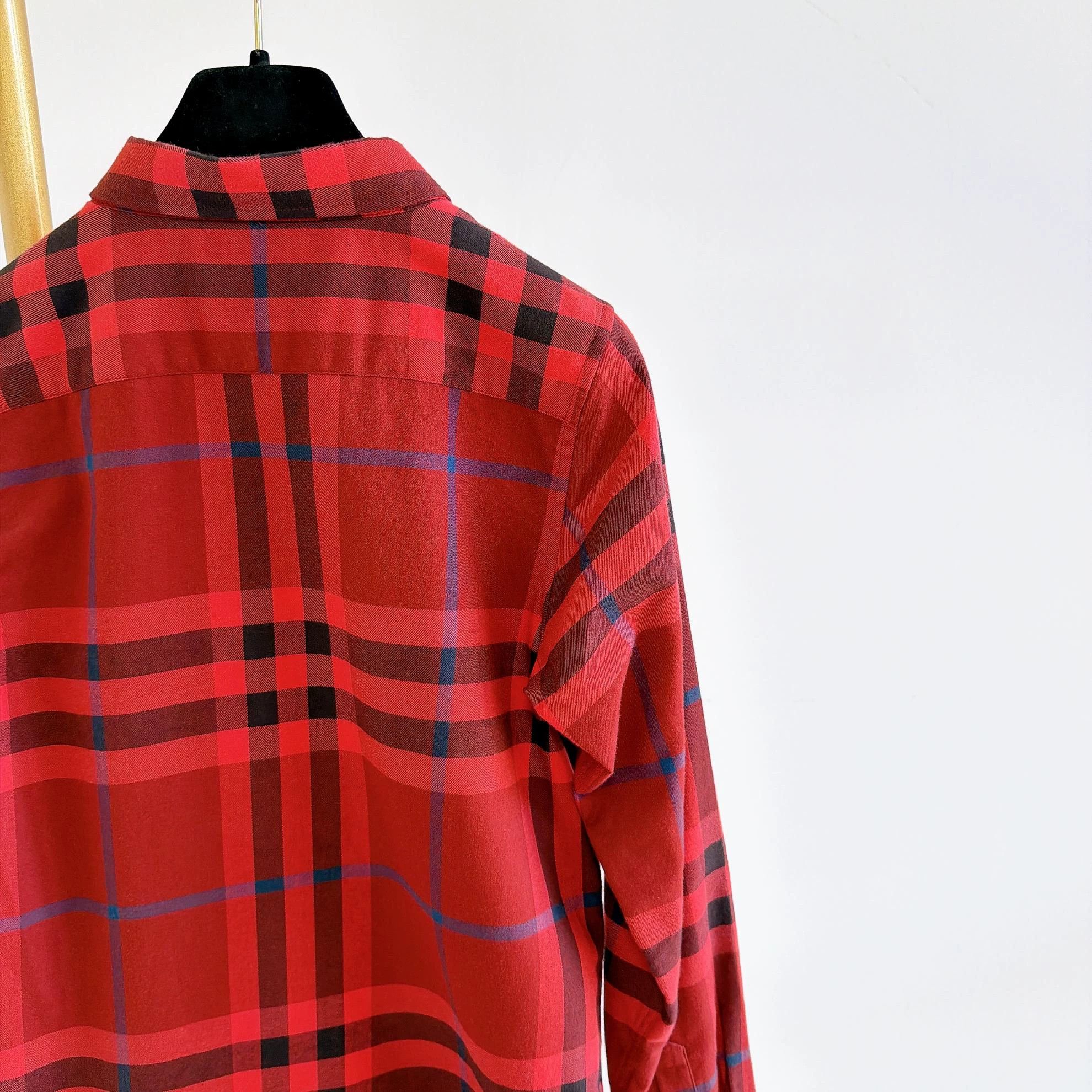 Burberry Burberry Red Check Shirt 14Y Size XS / US 0-2 / IT 36-38 - 6 Thumbnail