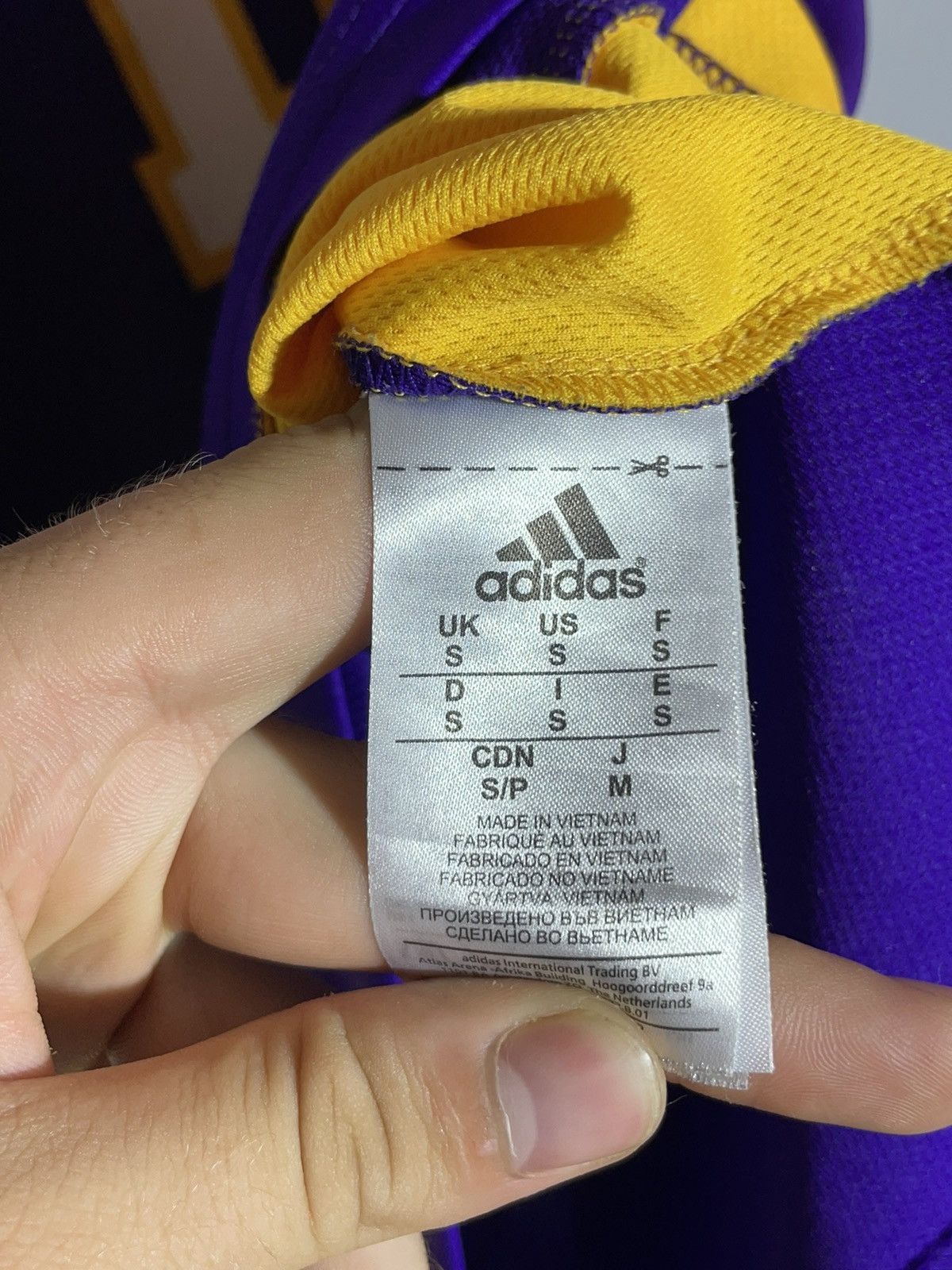 NBA #16 Gasol L.A Lakers Adidas Y2k NBA Basketball Jersey Size US S / EU 44-46 / 1 - 10 Thumbnail