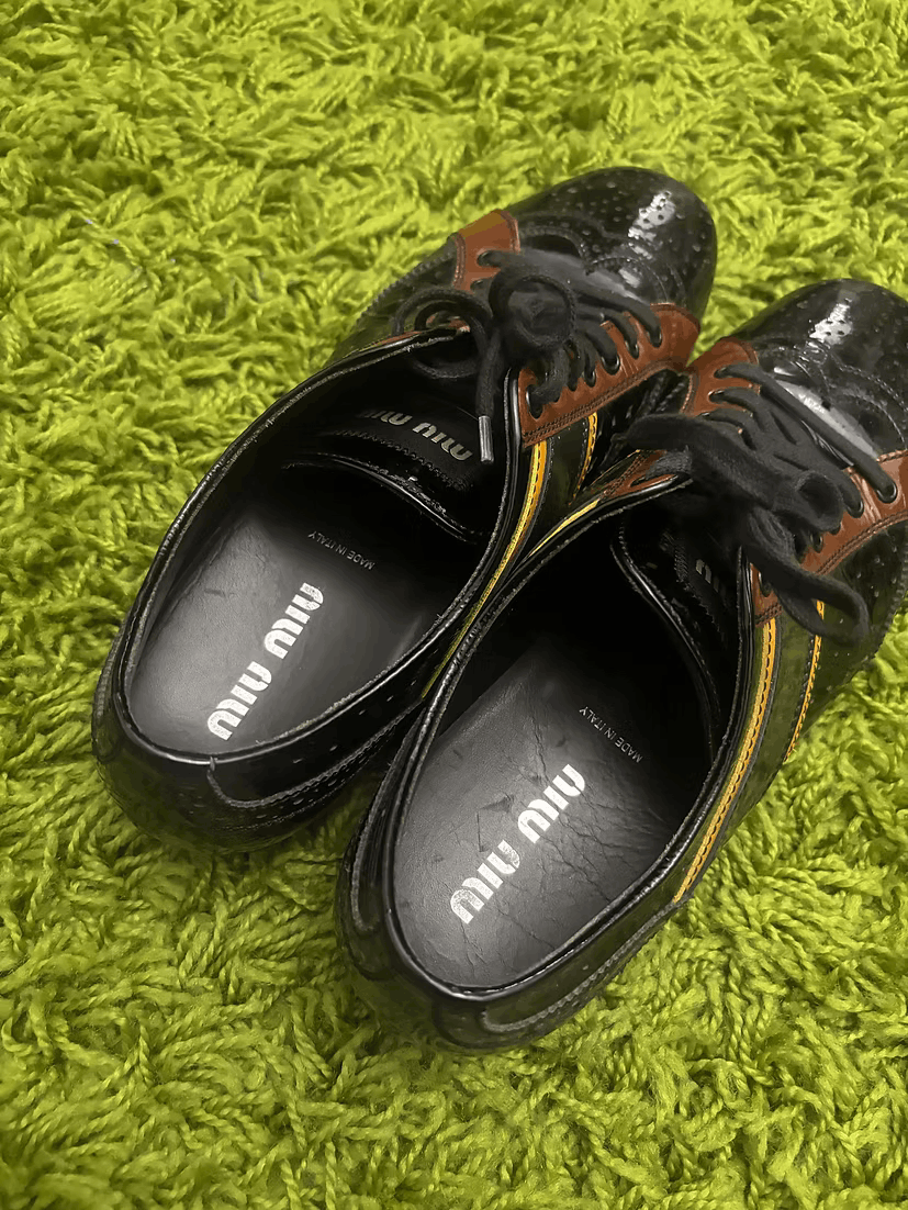 Miu Miu Mid-2000s Low-Cut Brogue Sneakers Size US 9 / EU 42 - 5 Thumbnail