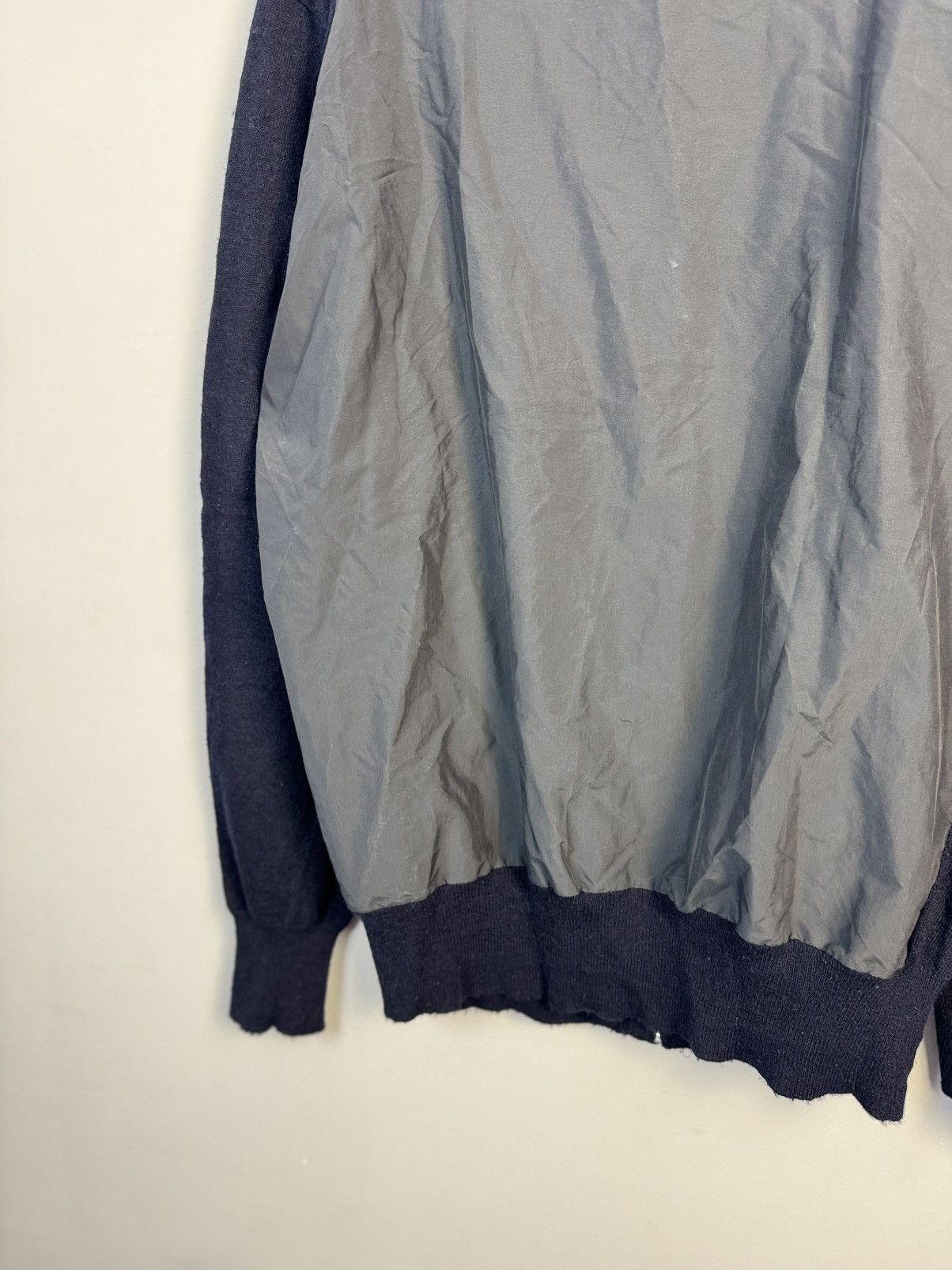 Allsaints × Vintage Rare Allsaints ripped design wool/nylon/cashmere sweater Size US L / EU 52-54 / 3 - 12 Thumbnail