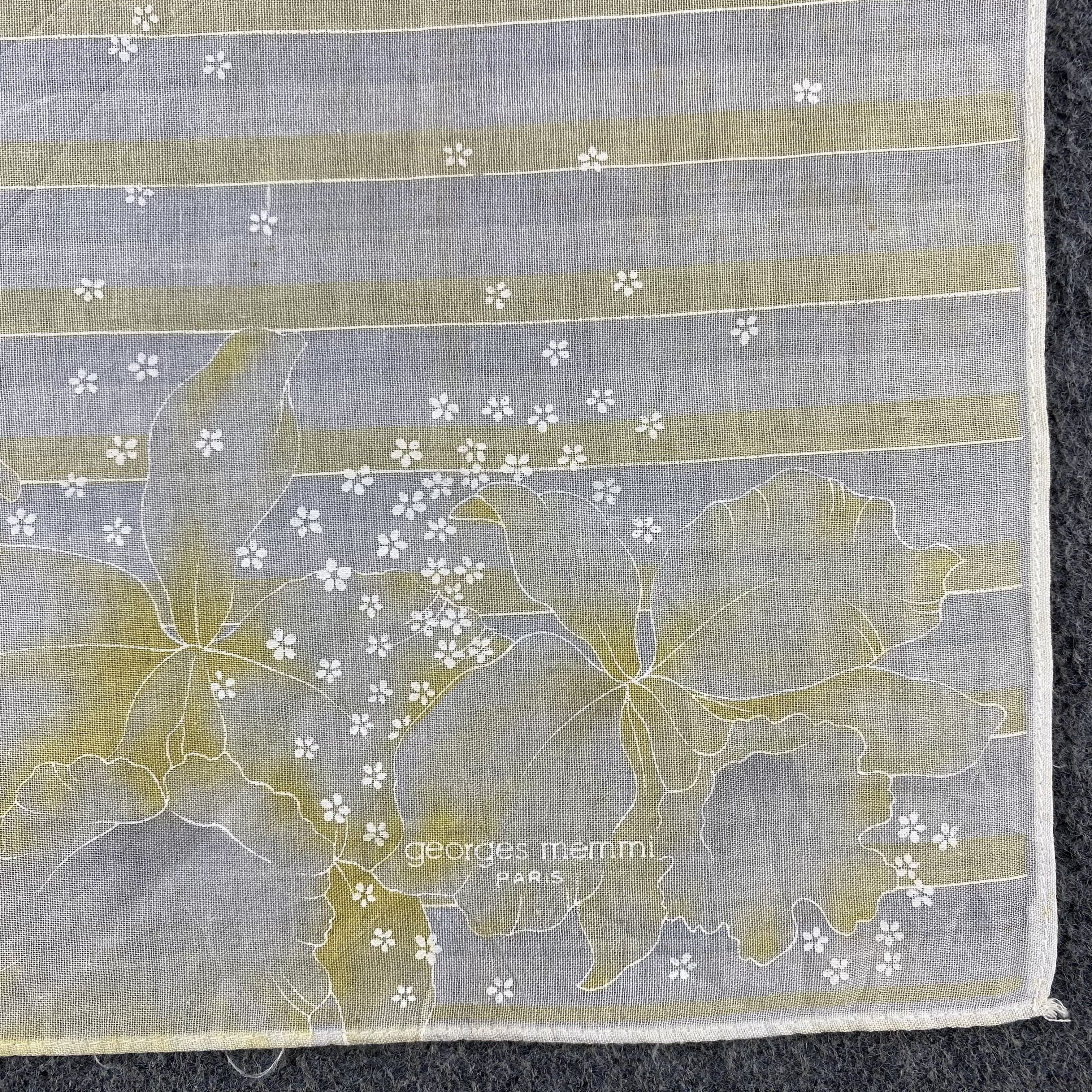 Vintage Georges Memmi Handkerchief/Neckerchief/Bandana HC820 Size ONE SIZE - 3 Thumbnail