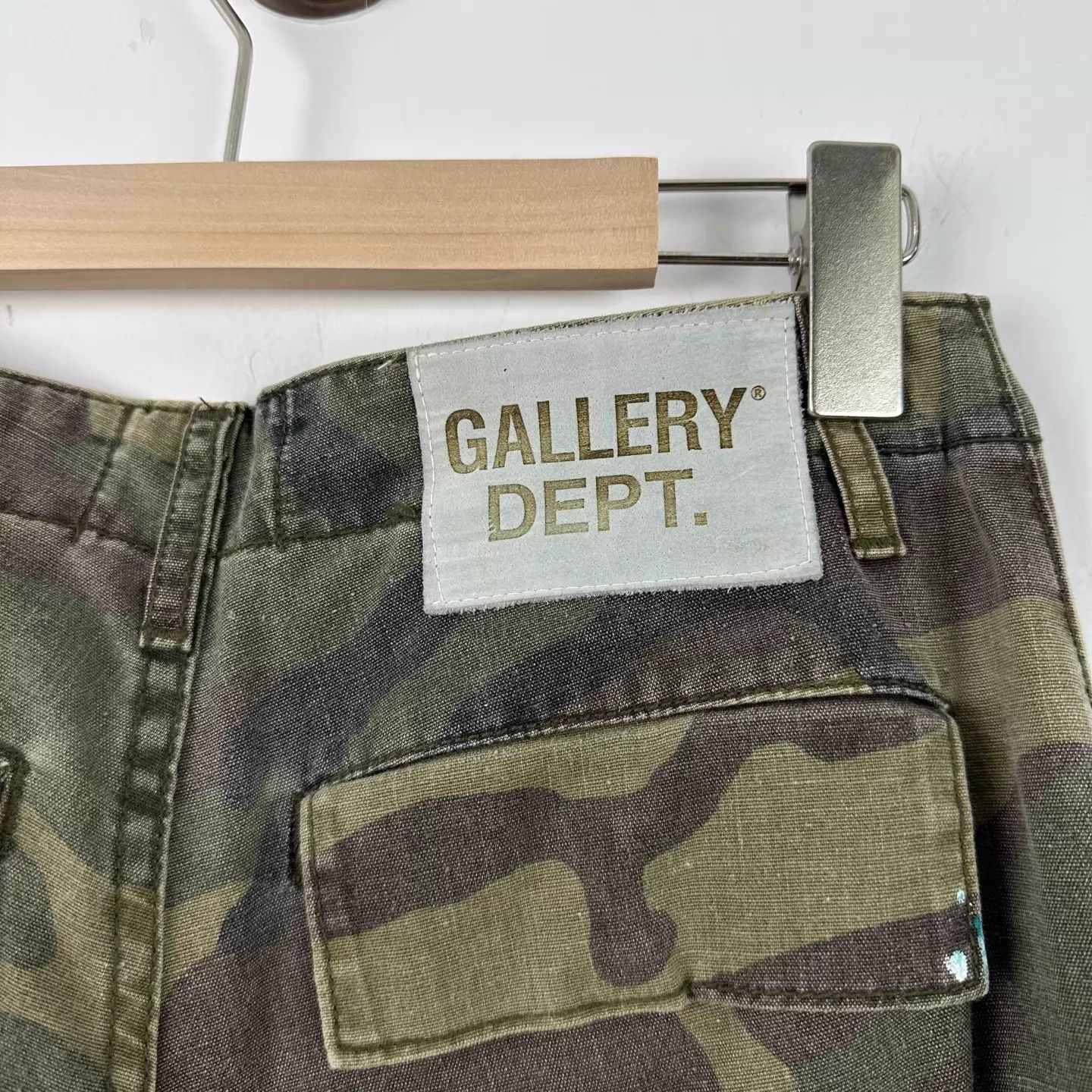 Gallery Dept. GalleryDept Army Green Camo Leopard Print Wide Cargo 28 Size US 28 / EU 44 - 6 Thumbnail