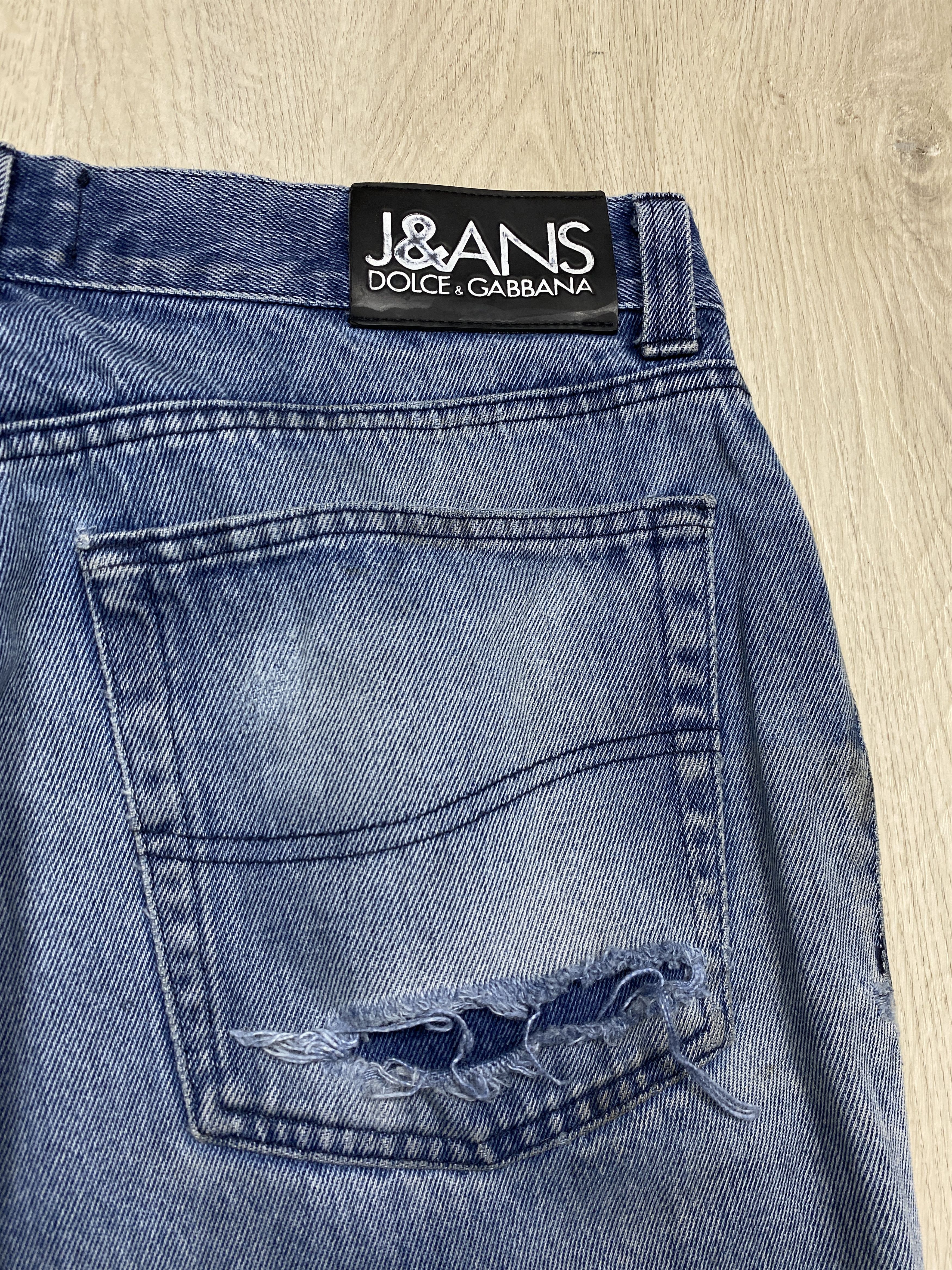 Dolce & Gabbana Dolce & Gabbana Vintage Distressed Mens Denim Pants Jeans Size US 36 / EU 52 - 16 Thumbnail