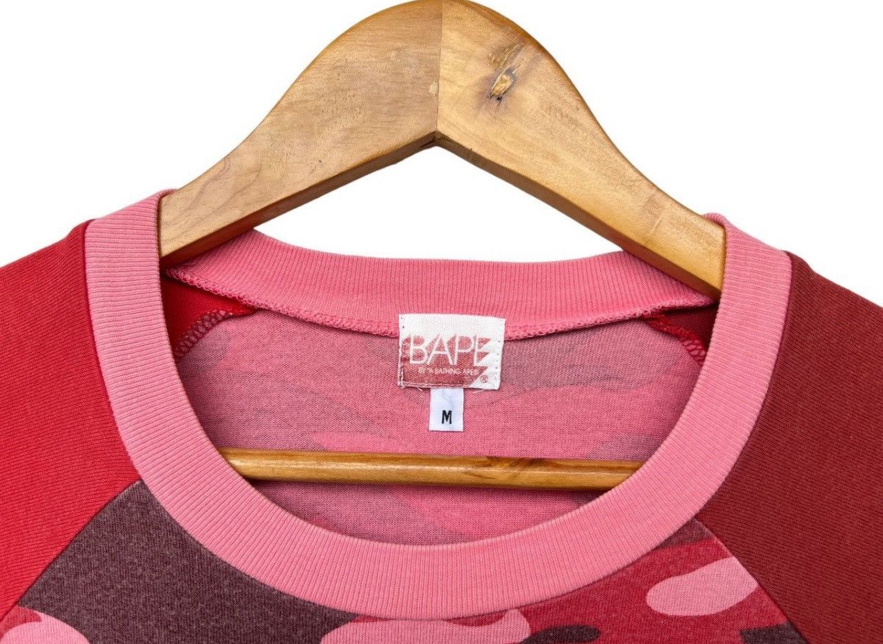 Bape Vintage Bape Collage Red Camo Sunfaded College Tee Size US M / EU 48-50 / 2 - 8 Thumbnail