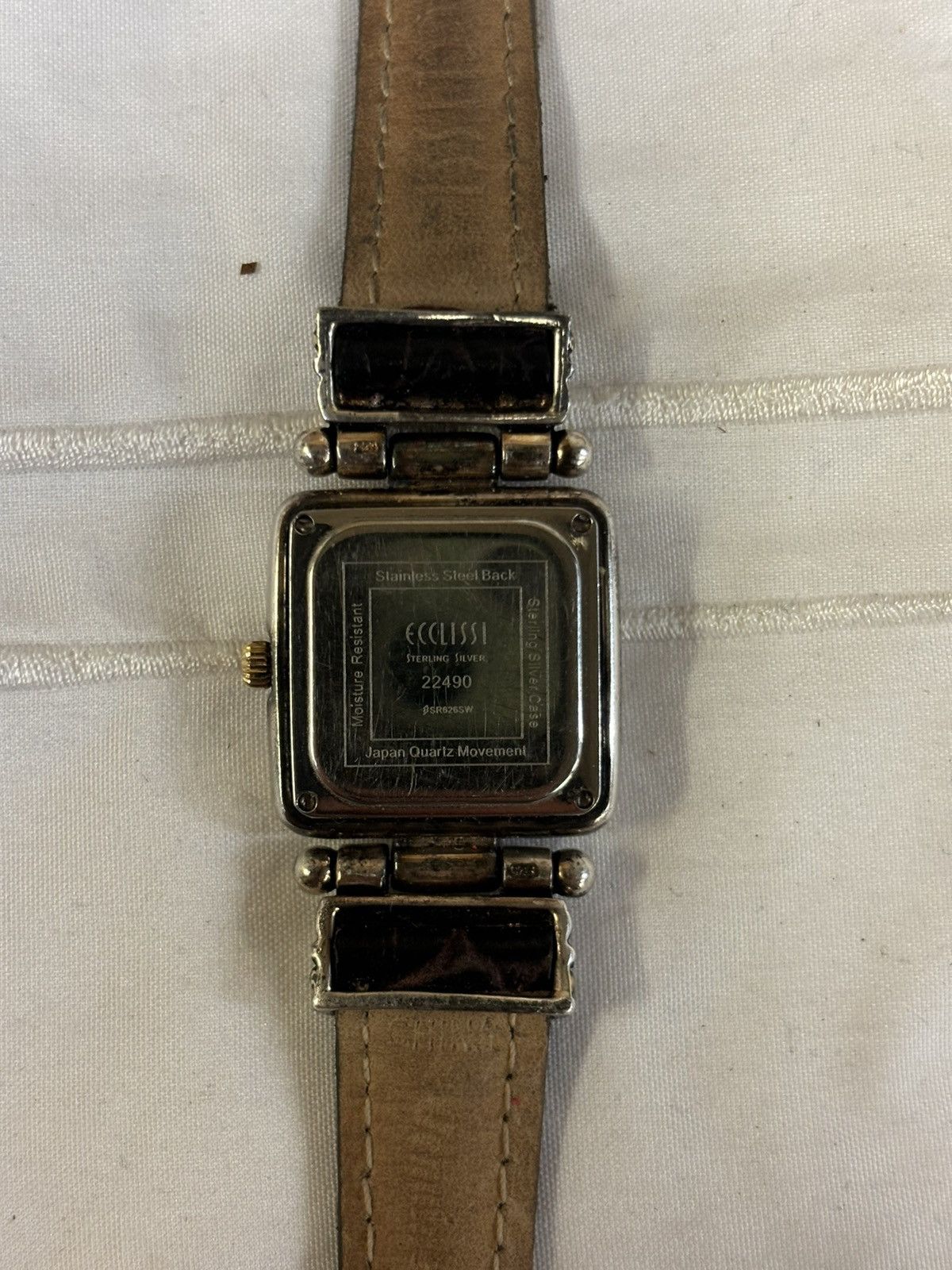 Ecosys Ecclissi Sterling Silver Turquoise Face Women’s Watch! Size ONE SIZE - 7 Thumbnail