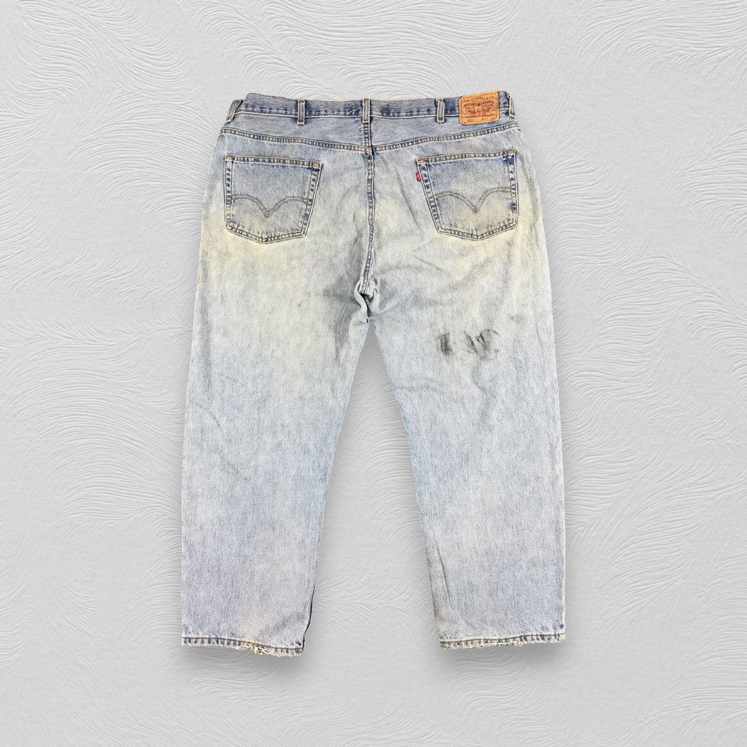 Levi's Vintage Levis 550 Jeans Dirty Stone Wash 46x29 KJ286 Size US 44 / EU 60 - 2 Thumbnail