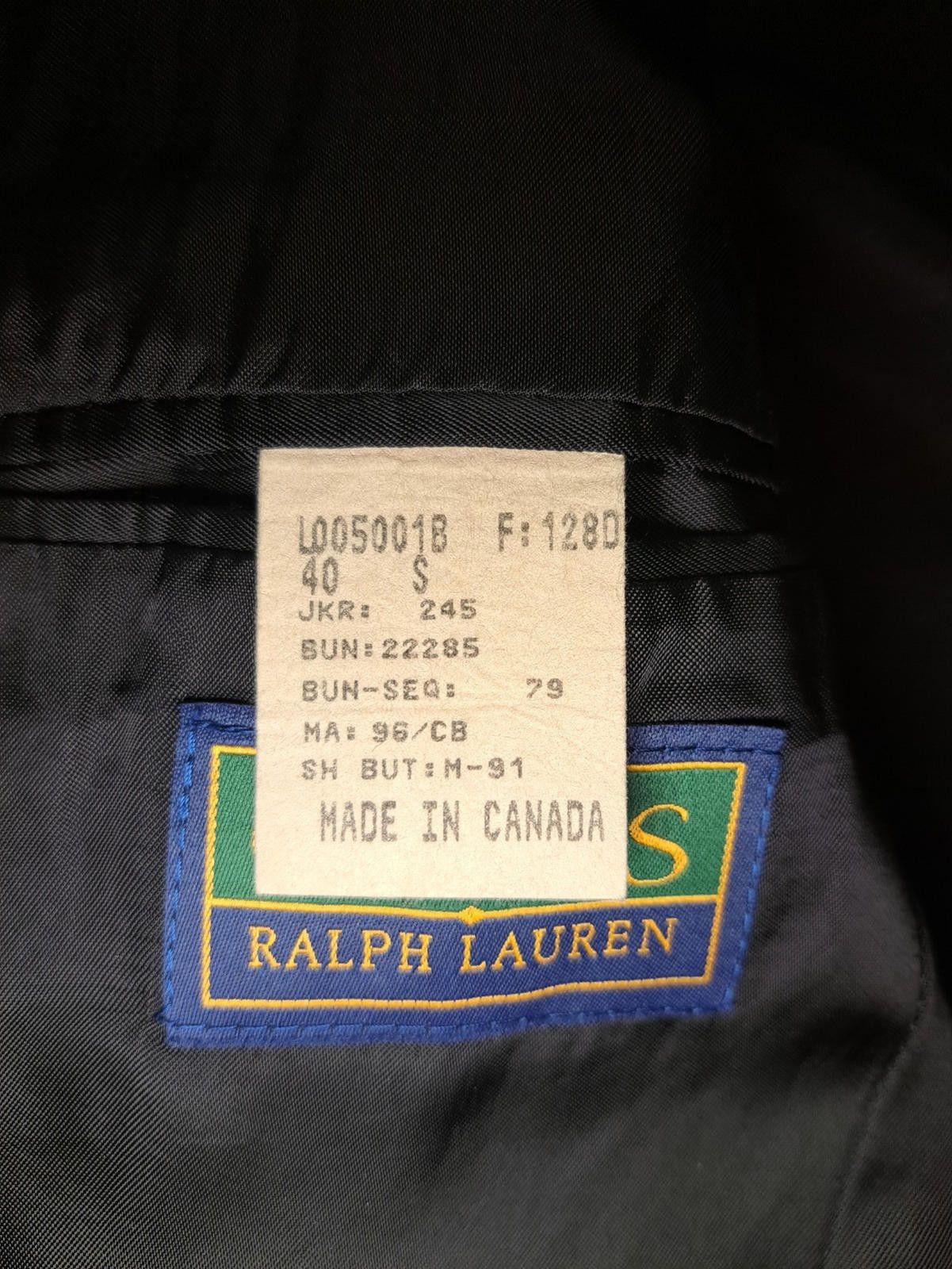 Polo Ralph Lauren VINTAGE GLEN PLAID Ralph Lauren Sport Coat 40S Gray Wool Size 40S - 3 Thumbnail