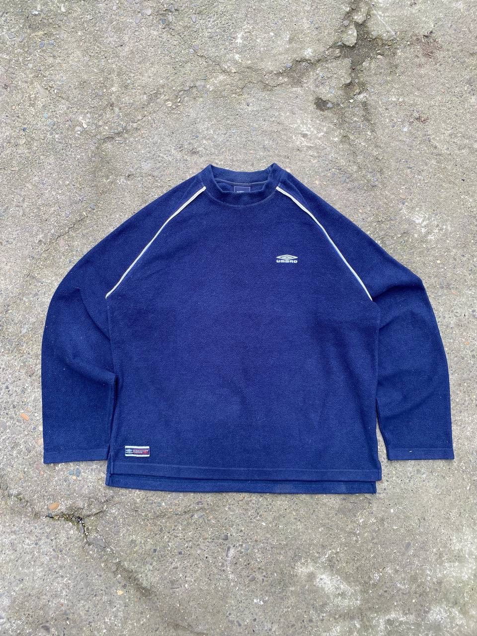 Japanese Brand × Vintage Umbro Fleece Vintage Diesel style distressed sweatshirt Size US XL / EU 56 / 4 - 1 Thumbnail