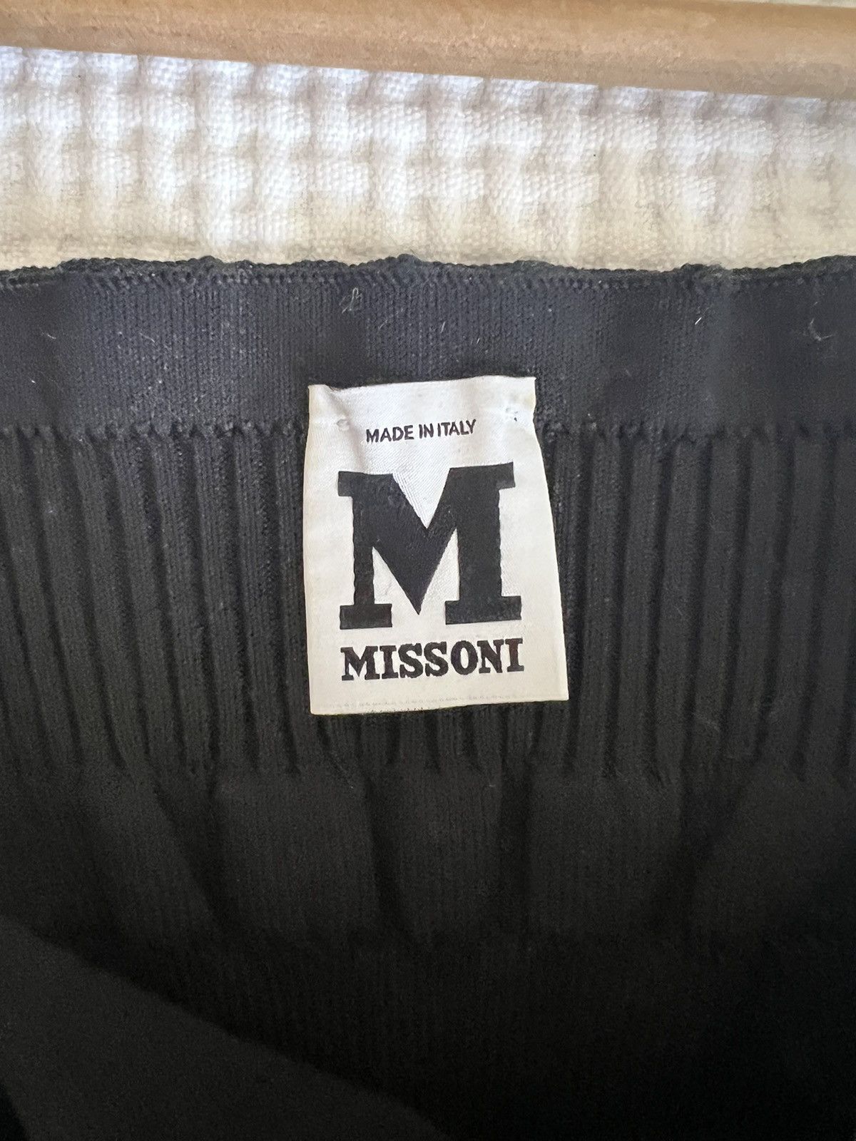 Missoni M Missoni | Corset Style Knit Tank Top in Black Size ONE SIZE - 5 Thumbnail