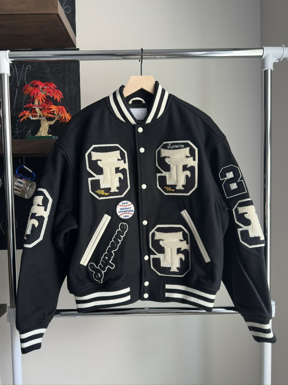 Supreme Drill Team Varsity Jacket Black Size US M / EU 48-50 / 2 - 1 Thumbnail