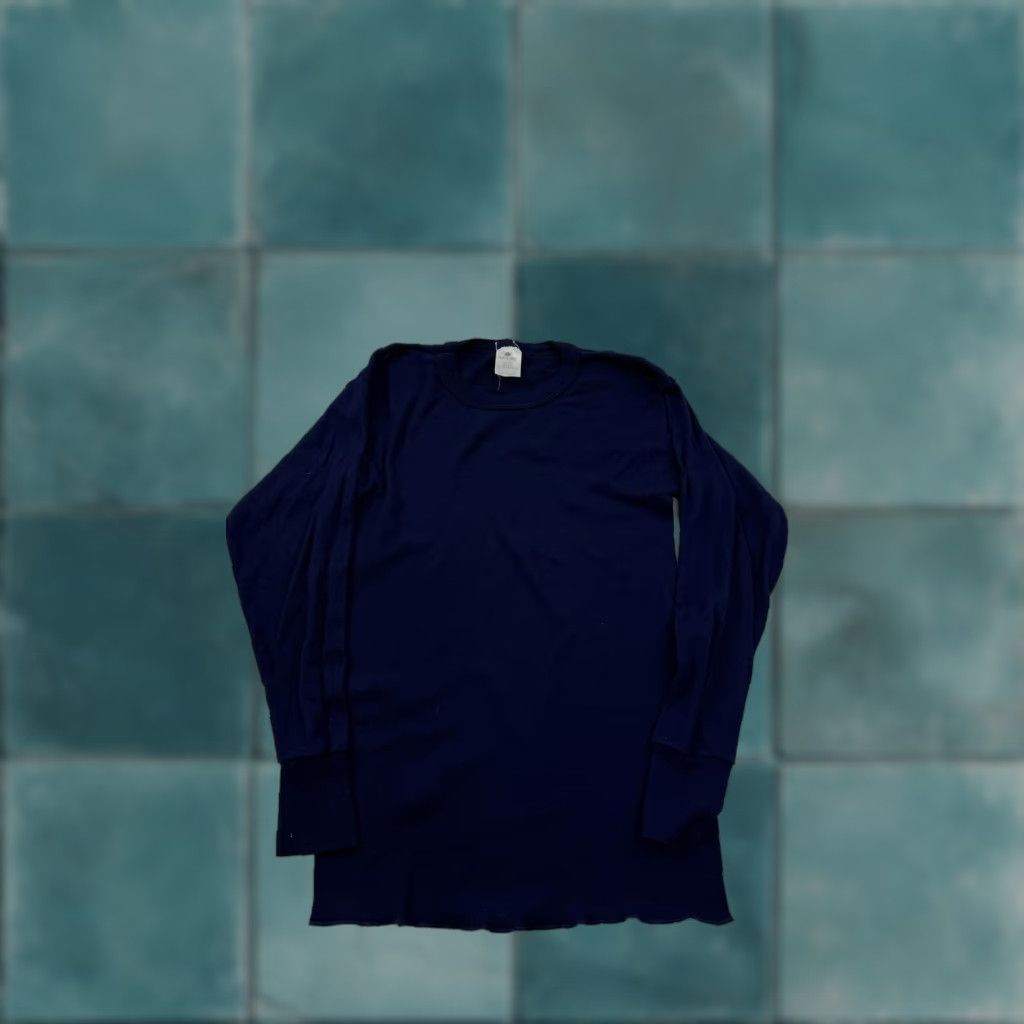 Layer 8 Indera Thermal Shirt Mens Large Blue Long Sleeve Base Layer Undershirt Top Size US L / EU 52-54 / 3 - 1 Thumbnail