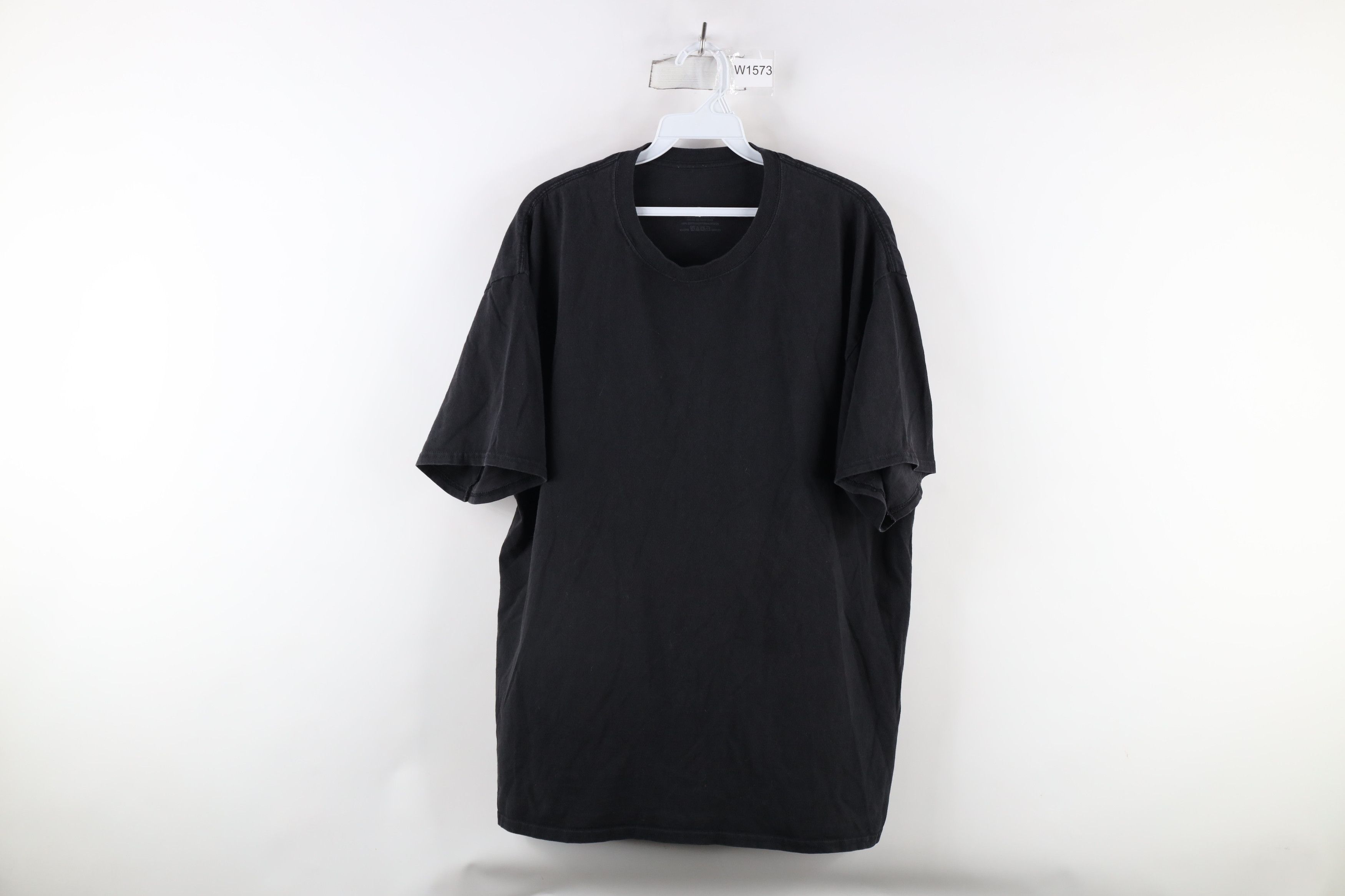 Vintage Vintage Streetwear Blank Short Sleeve T-Shirt Black Cotton Size US XL / EU 56 / 4 - 1 Thumbnail