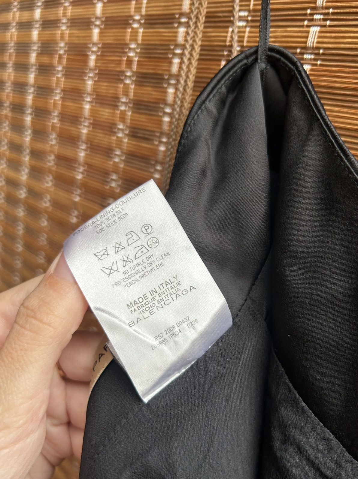 Balenciaga × Vintage Balenciaga Paris F/W 2008 Pencil Satin Skirt Size 42 Size 28" / US 6 / IT 42 - 8 Thumbnail