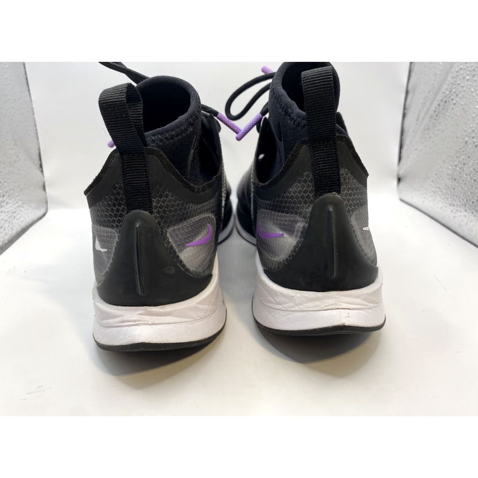 Nike Nike Zoom Pegasus Turbo Running Shoes Womens 7.5 US 5.5 US Black/Bright Violet-White AR4347-001 Size US 5 / IT 35 - 7 Thumbnail