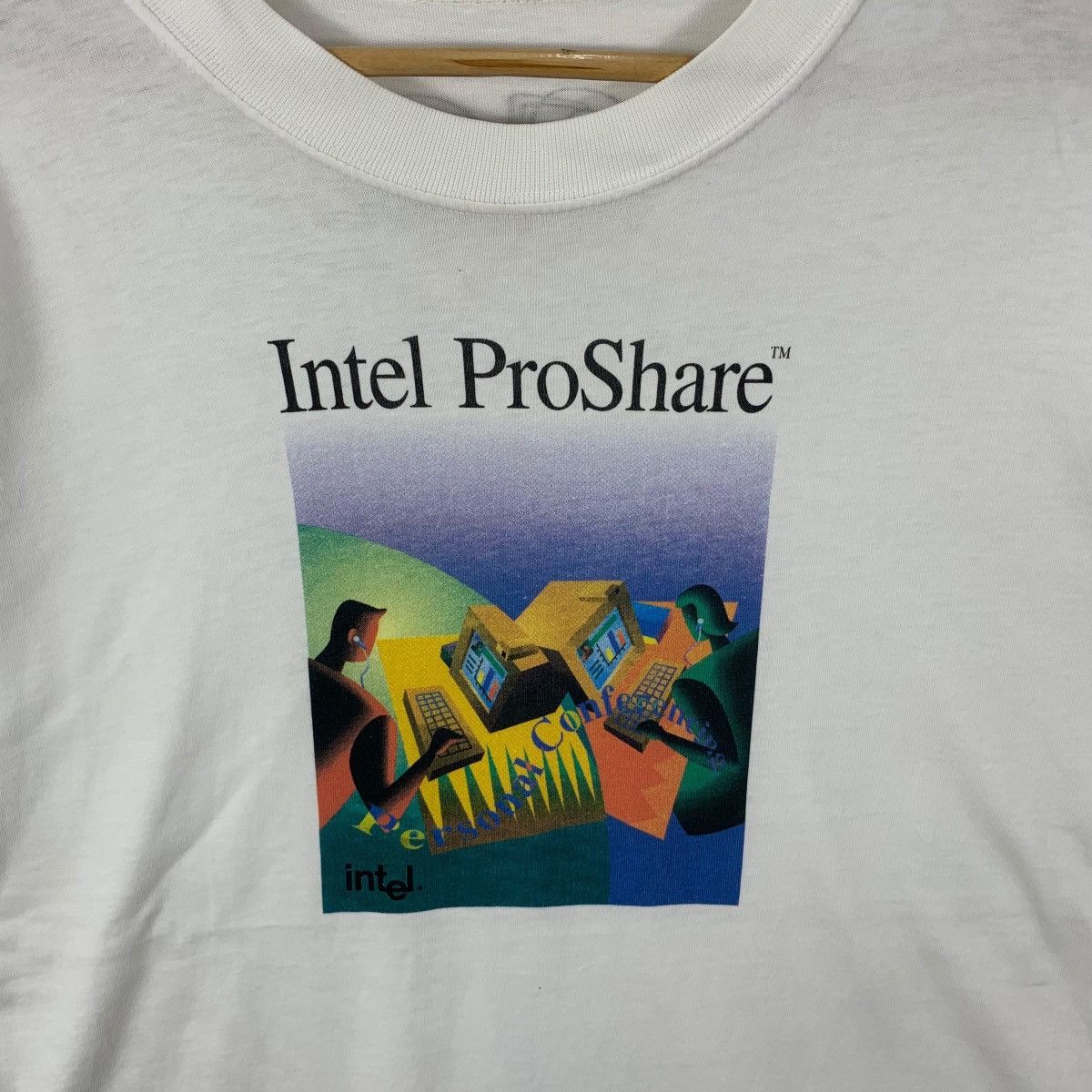 Vintage Vintage 1994 INTEL PROSHARE Personal Conferencing Software Size US M / EU 48-50 / 2 - 5 Thumbnail