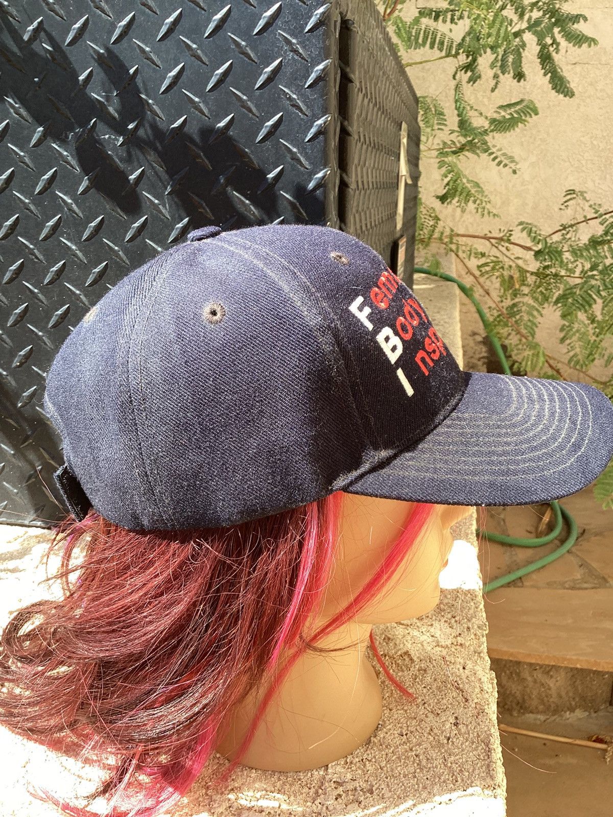 Other Vtg 90s FBI female body inspector parody baseball style hat Size ONE SIZE - 2 Thumbnail