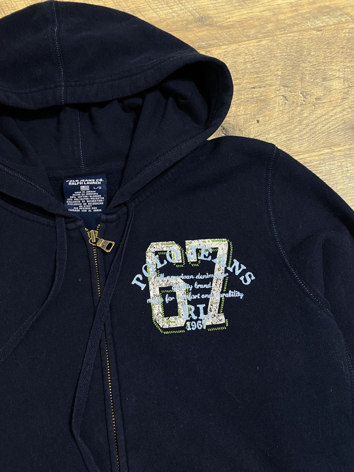 Polo Ralph Lauren Vintage Polo Jeans Co. Ralph Lauren Y2K Zip Up Hoodie L Size L / US 10 / IT 46 - 2 Thumbnail