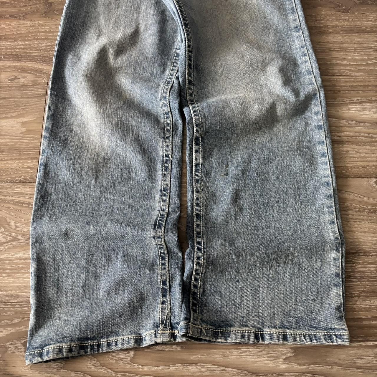 Japanese Brand Crazy Vintage Y2K/2000s Grunge Light Wash Skater Denim Jeans! 32x30 Size US 32 / EU 48 - 6 Thumbnail