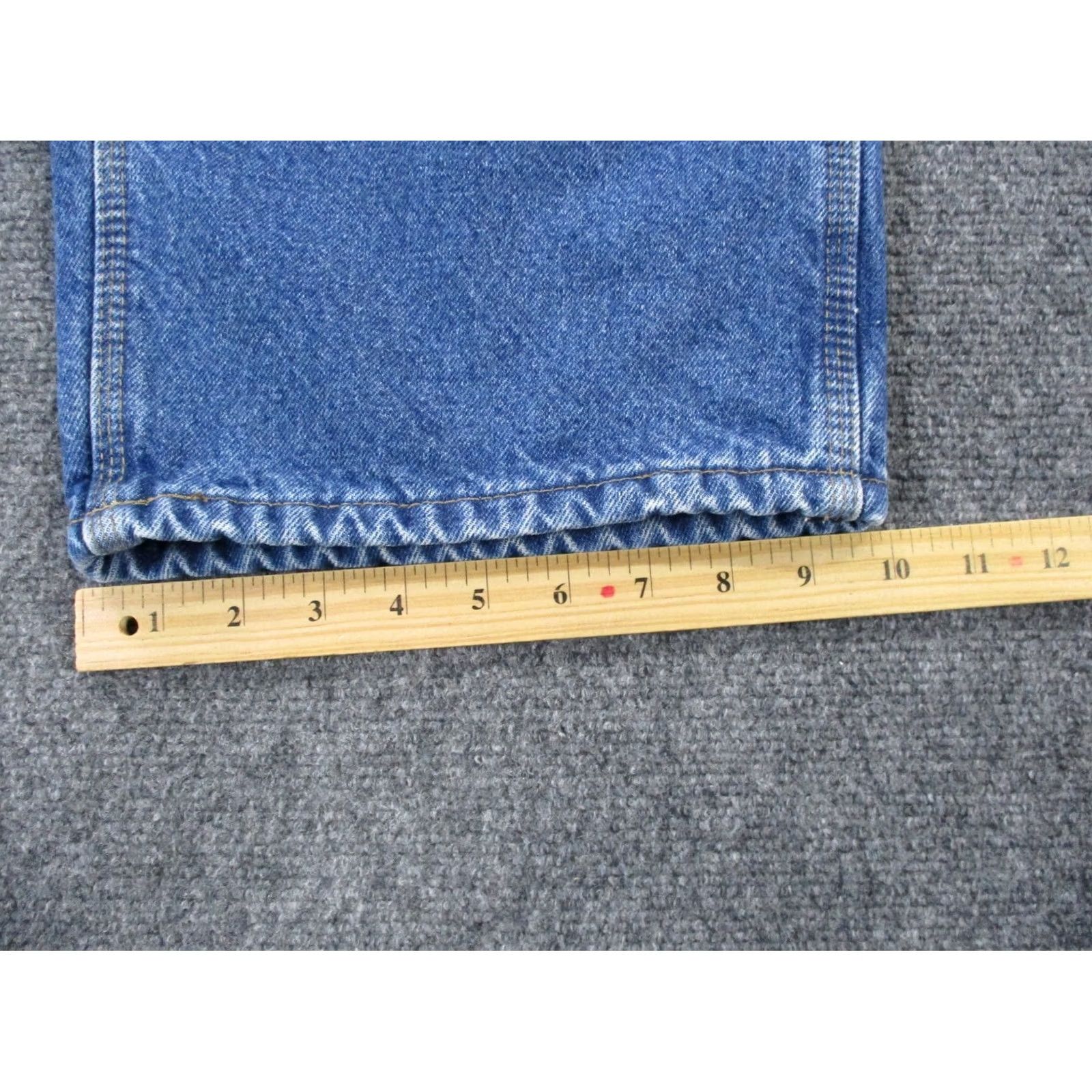 Carhartt Carhartt Jeans Men 38 X 31 Blue Denim Straight Logo 5-Pocket Design Button Zip Casual Workwear Size US 38 / EU 54 - 5 Thumbnail