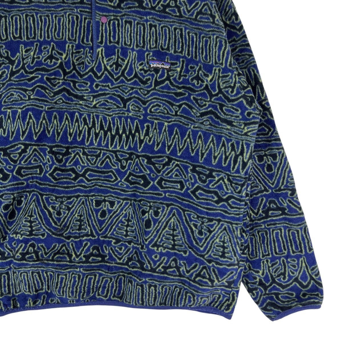 Patagonia 🔥 F1998 Patagonia Synchilla Primetive Printed Snap-T Fleece Size US L / EU 52-54 / 3 - 11 Thumbnail