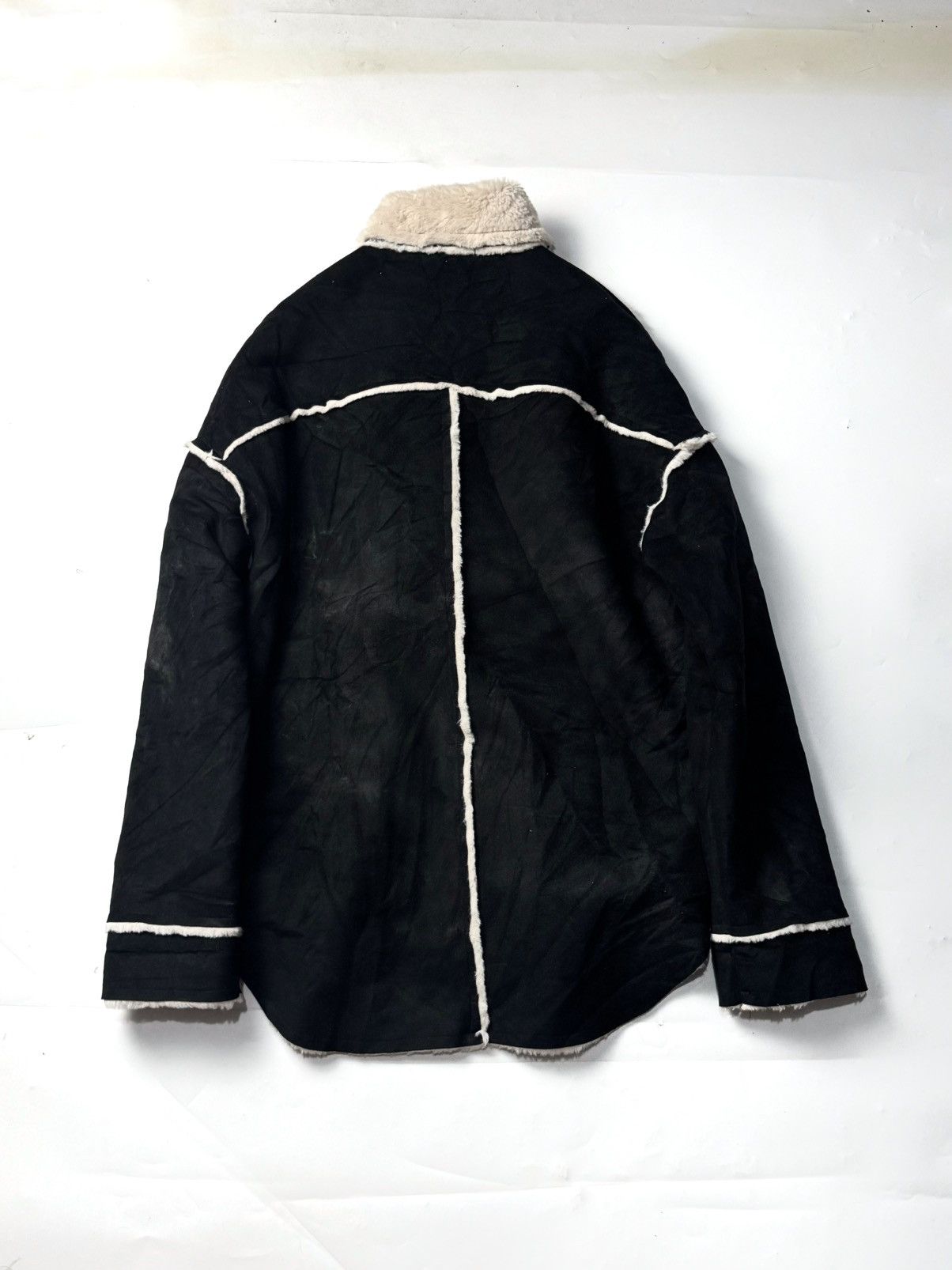 Japanese Brand Japanese Black Wax Asymmetrical Jacket Size US M / EU 48-50 / 2 - 2 Thumbnail