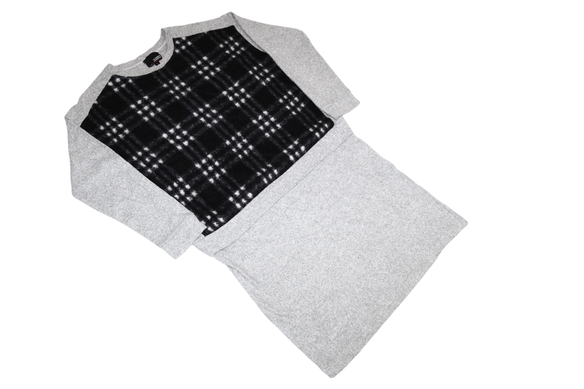 Japanese Brand Vtg HK Works London Plaid Fleece L/S Tunic Relax Fit Size L / US 10 / IT 46 - 13 Thumbnail