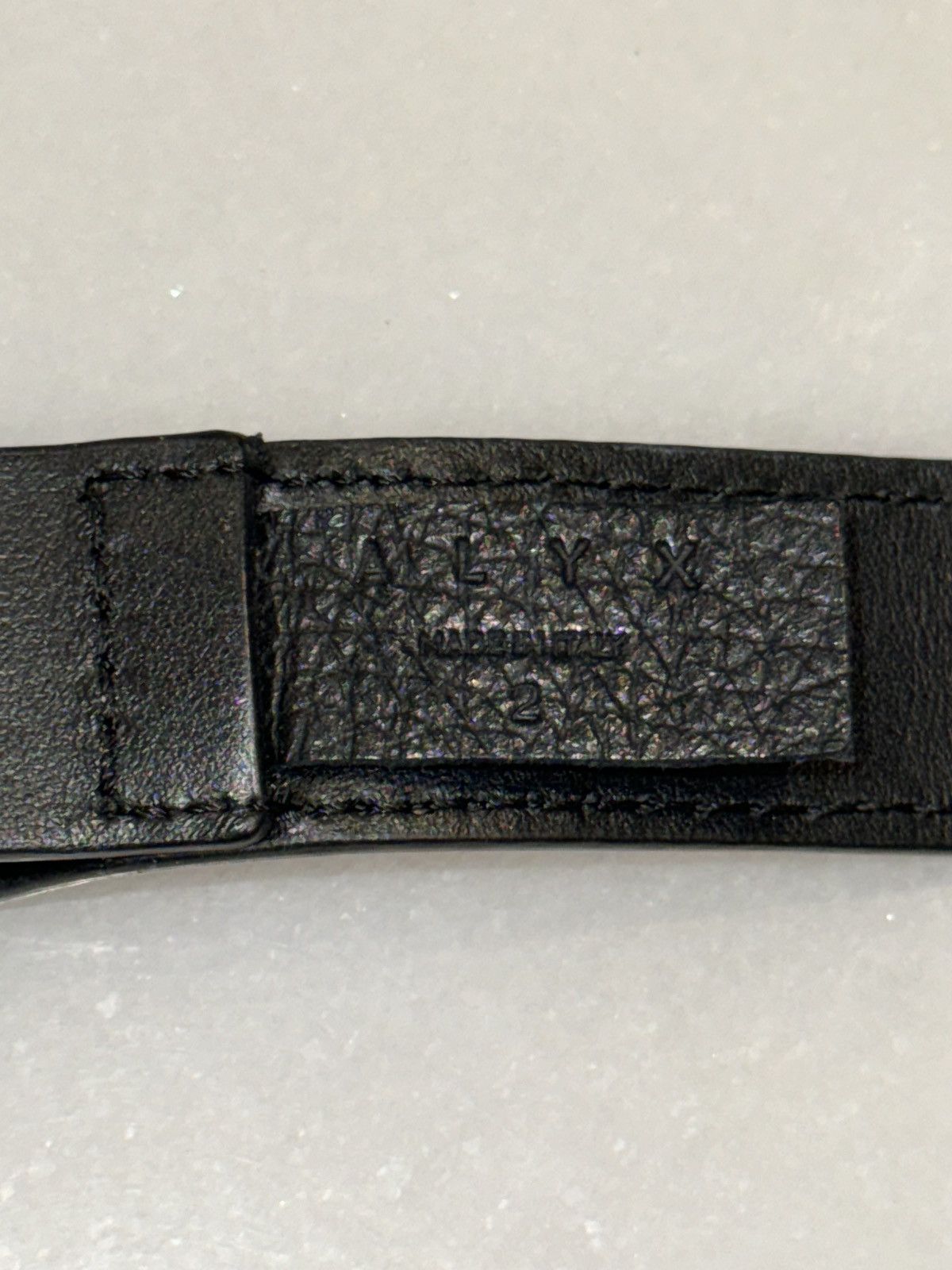 1017 ALYX 9SM Alyx Black Leather Mini Buckle Cuff Size ONE SIZE - 8 Thumbnail