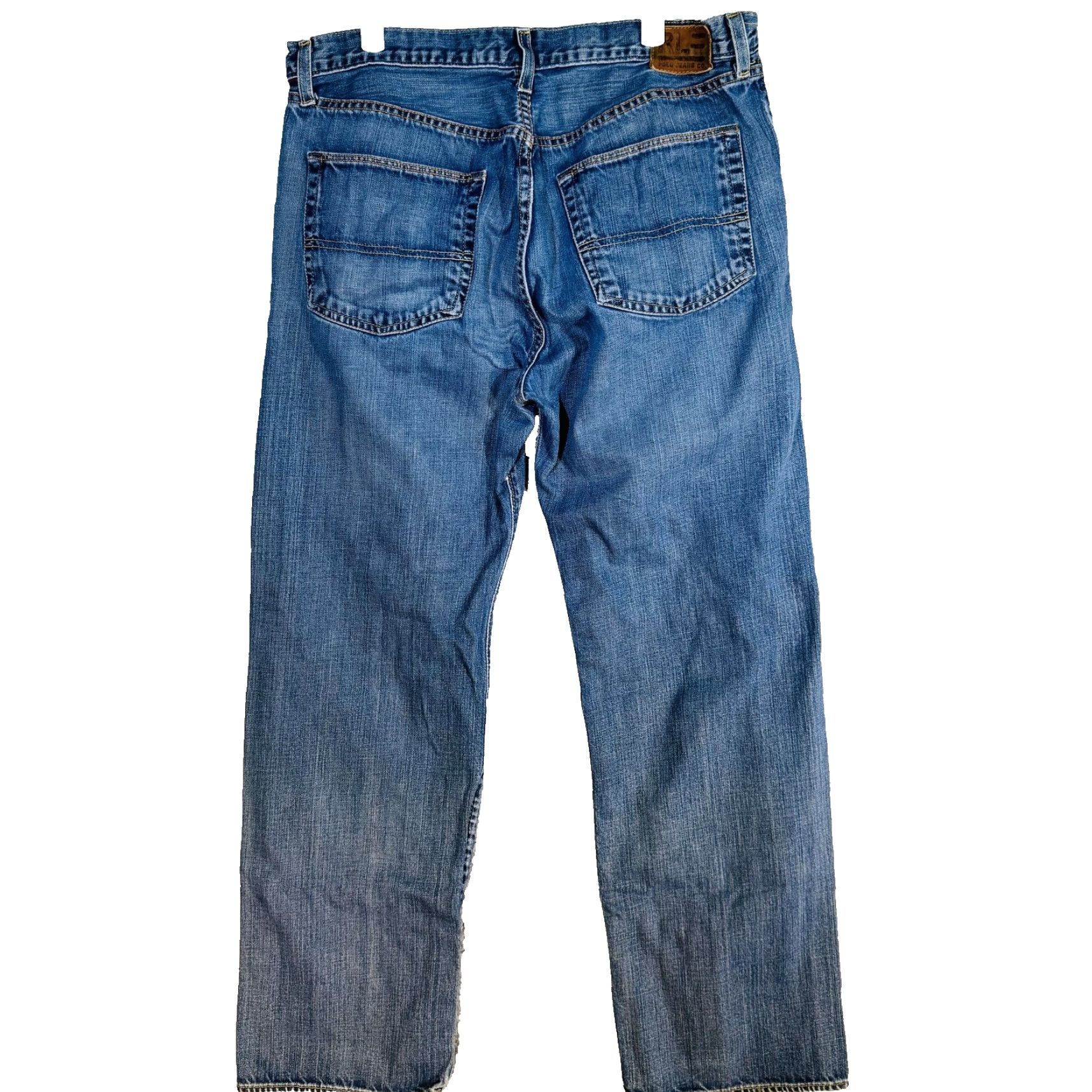Vintage Polo Jeans Co. Hayden Jeans Mens 36x32 Blue Medium Wash Straight Relaxed Zip Fly Jeans Size US M / EU 48-50 / 2 - 6 Thumbnail