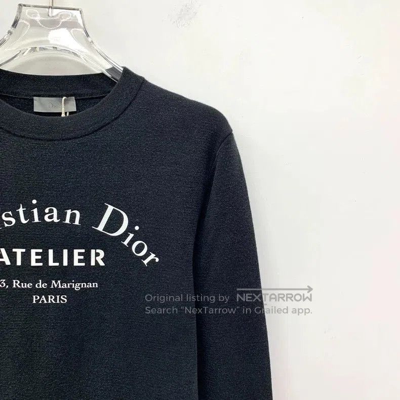 Dior Dior Black Logo Wool Crewneck Sweatshirt. Size US S / EU 44-46 / 1 - 3 Thumbnail