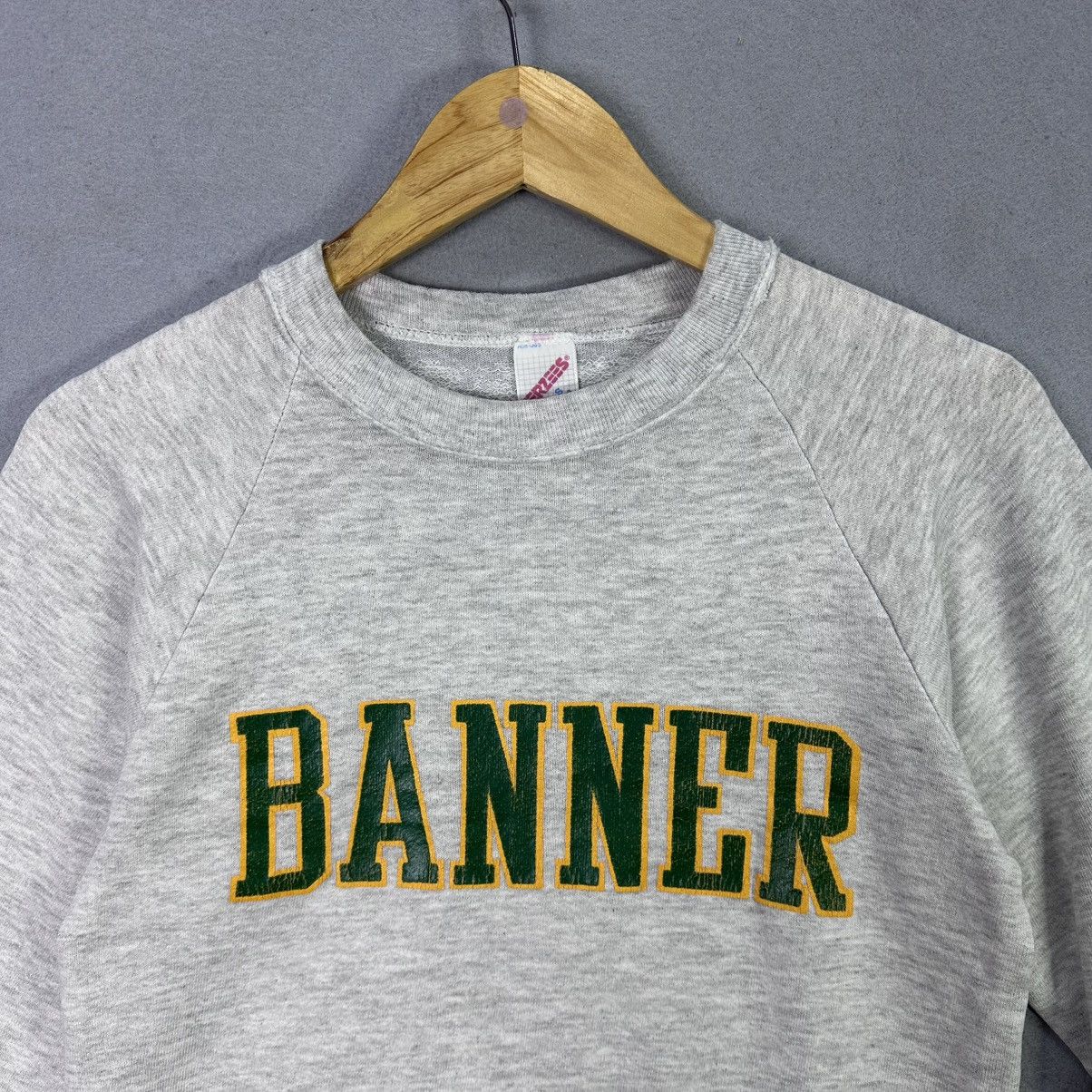 Vintage Vintage Jerzees Banner Sweatshirt Small Made in USA Size US S / EU 44-46 / 1 - 2 Thumbnail