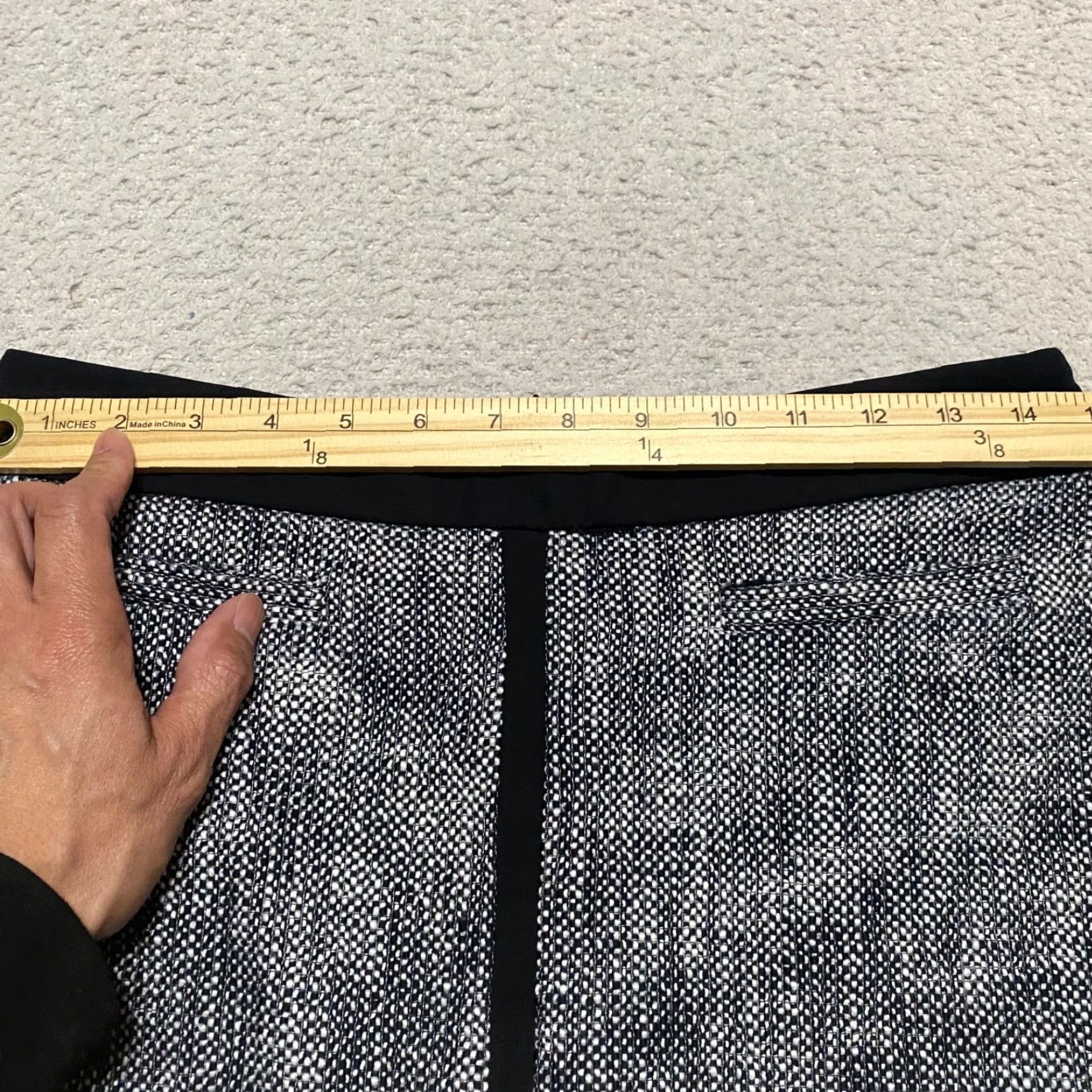 Talbots Talbots Skirt Womens 6P Black Tweed Pencil Straight KNEE LENGTH Petite Preppy Office Size 28" / US 6 / IT 42 - 4 Thumbnail