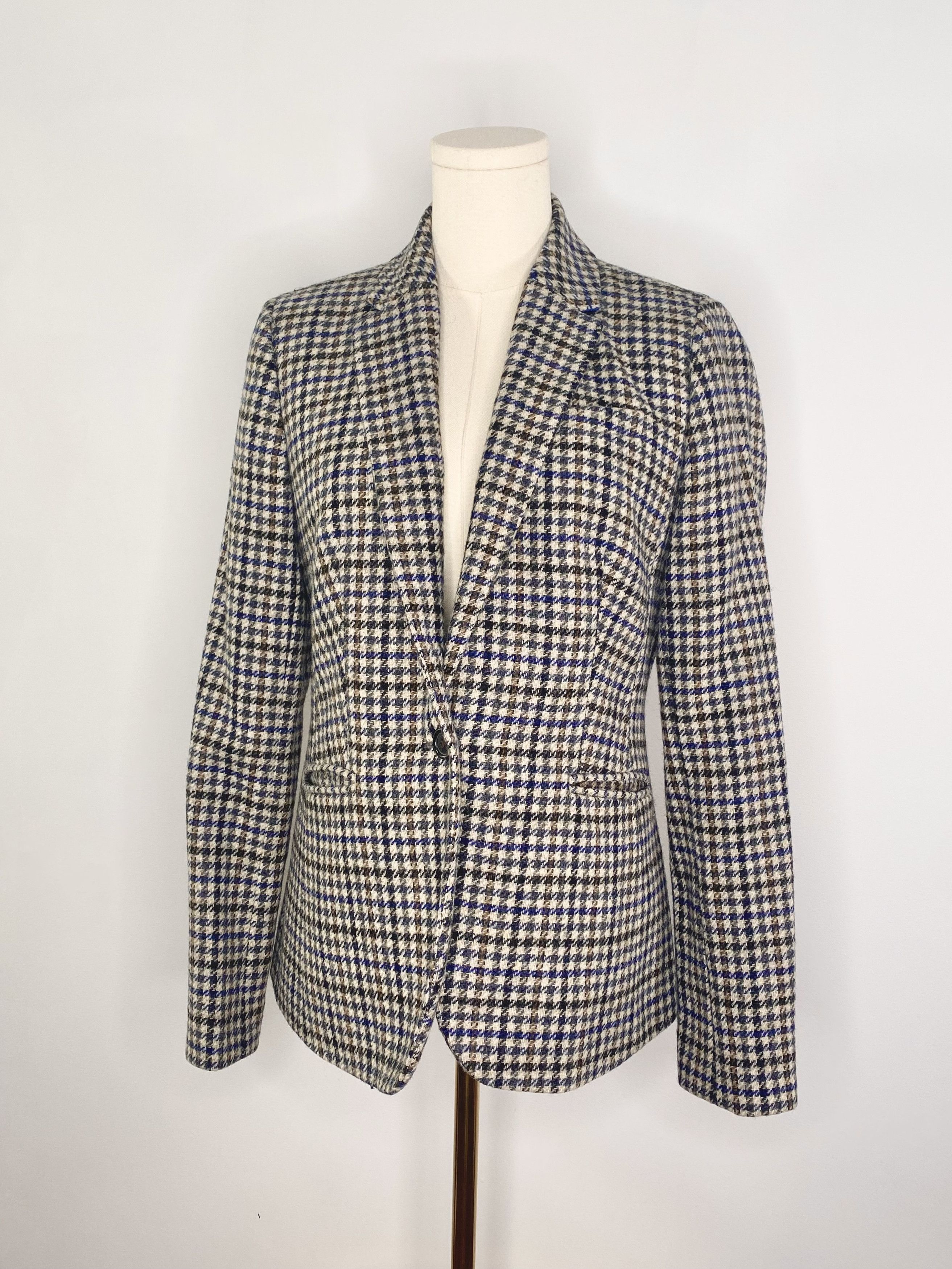J.Crew J Crew - Houndstooth Blazer Coat Size M / US 6-8 / IT 42-44 - 3 Thumbnail