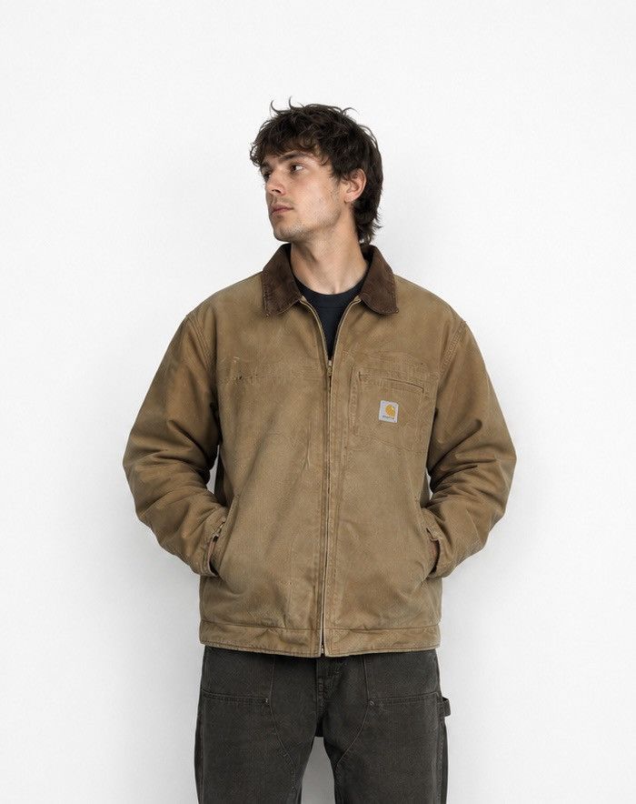 Carhartt Carhartt Camel Denim Jacket Vintage Size US L / EU 52-54 / 3 - 1 Thumbnail