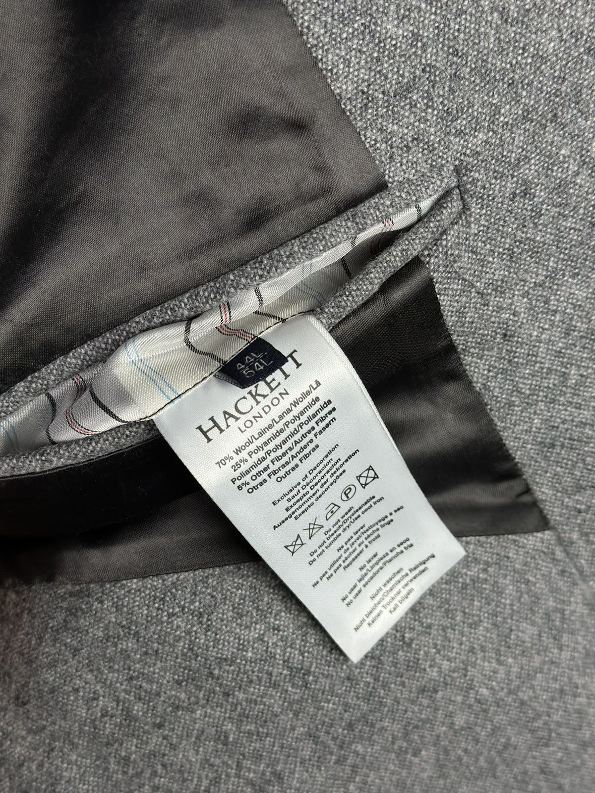 Hackett Men’s Hackett London Gray Wool Coat Size 54 Size US L / EU 52-54 / 3 - 16 Thumbnail