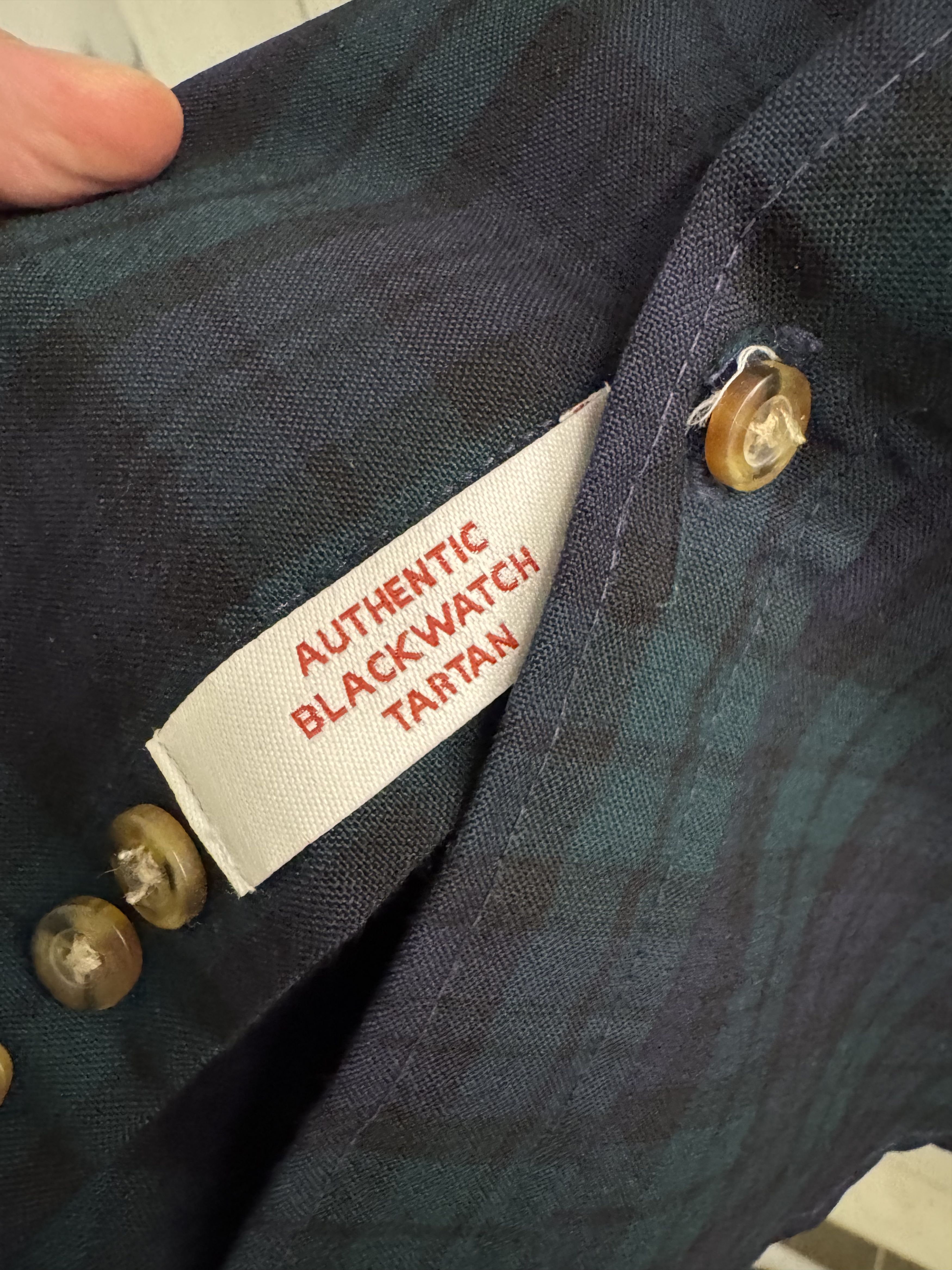 Pendleton Sir Pendleton 100% merino button down Blackwatch Tartan Size US S / EU 44-46 / 1 - 4 Thumbnail