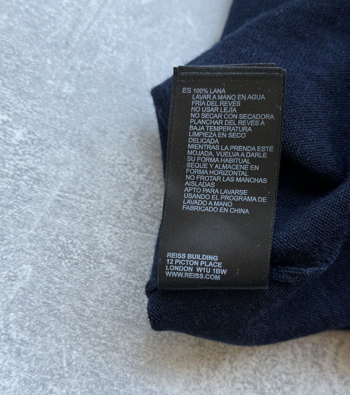 Reiss REISS Wessex Navy Blue Merino Wool Sweater Men’s Size M Size US M / EU 48-50 / 2 - 8 Thumbnail