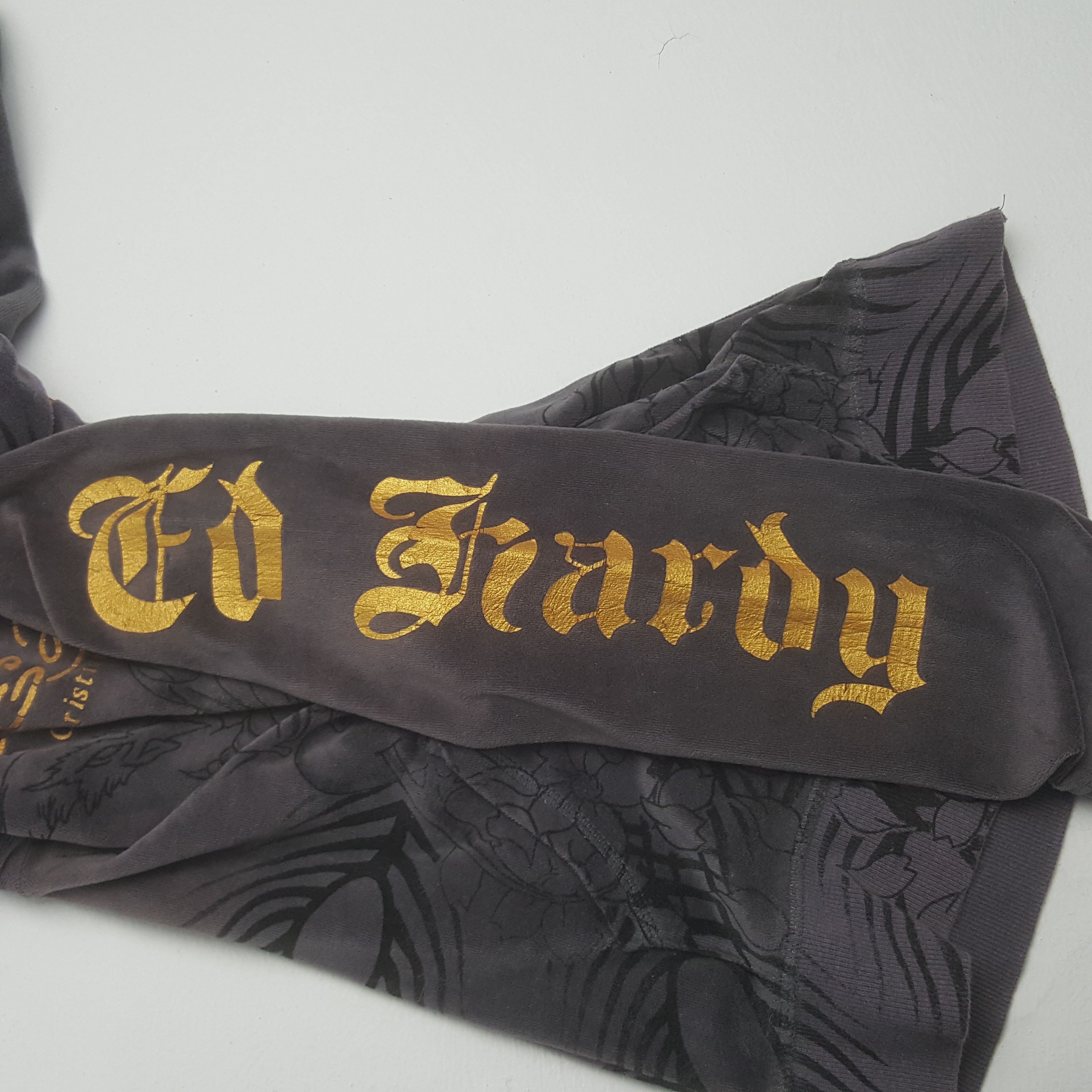 Christian Audigier × Ed Hardy × Vintage Vintage Ed Hardy Zipper Jacket Hoodies Size XS / US 0-2 / IT 36-38 - 10 Thumbnail