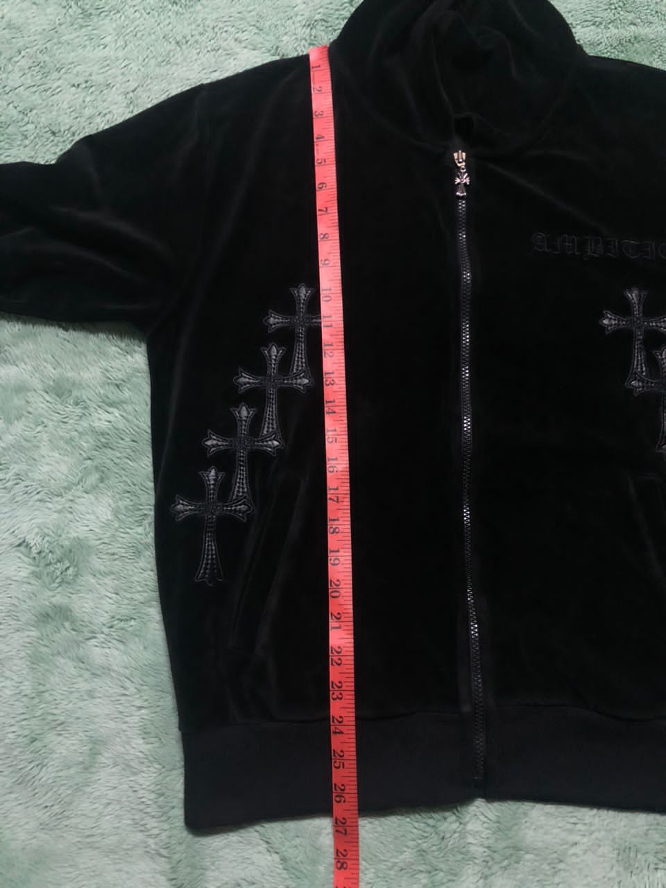 Affliction Y2K BE AMBITION CROSS HOODIE ZIPPER VELVET Size US L / EU 52-54 / 3 - 23 Thumbnail