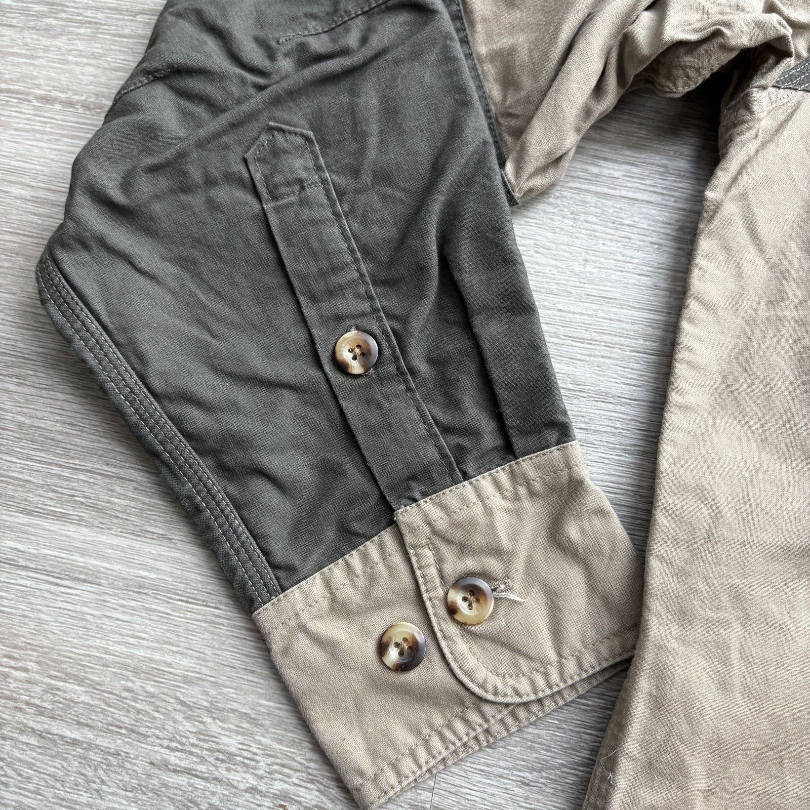 Cabelas Cabelas Mens Shooting Shirt L Khaki Green Long Sleeve Butto Size US L / EU 52-54 / 3 - 4 Thumbnail