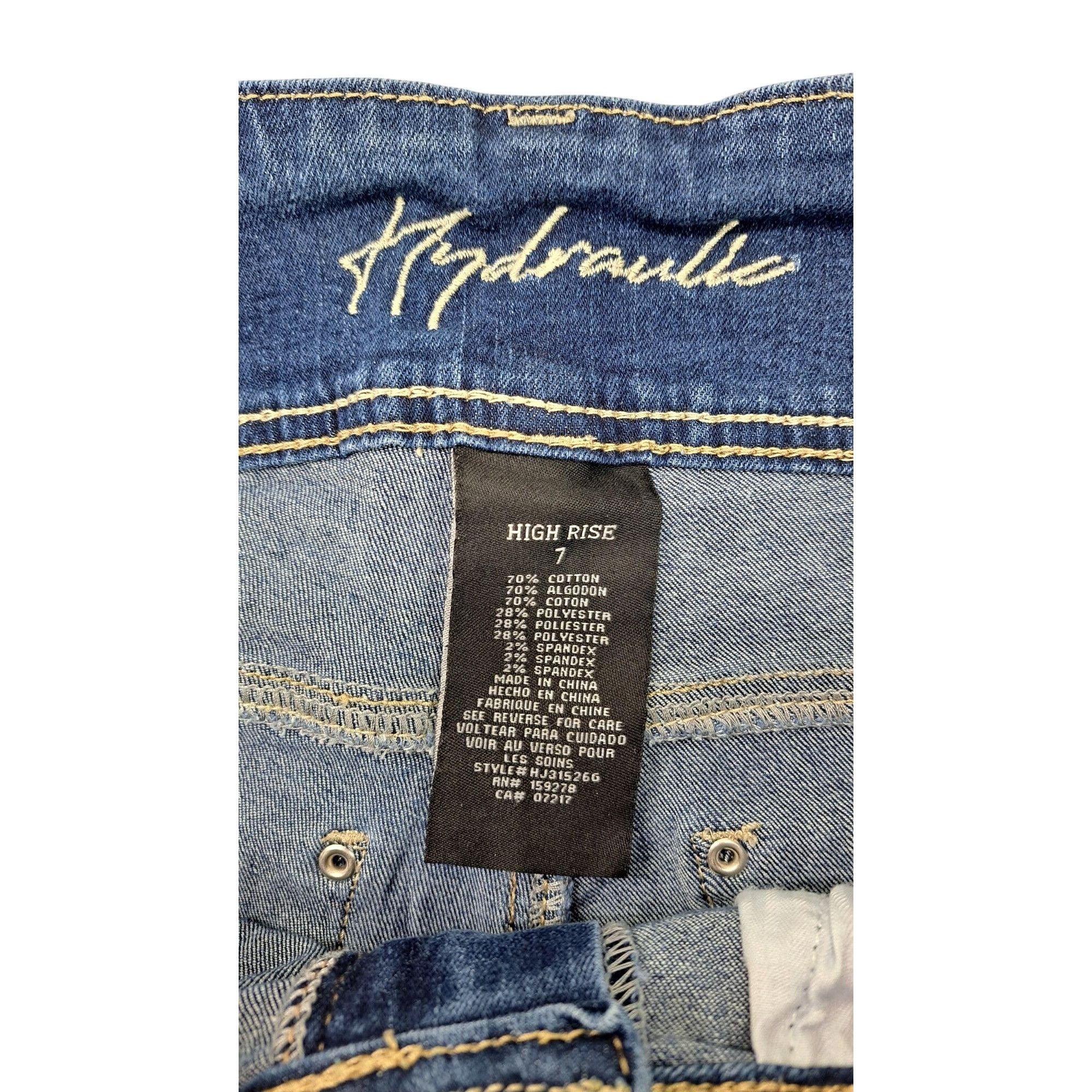 Other Hydraulic Women High Rise Embroidered Bootcut Jeans Size 7 Size 29" - 4 Thumbnail