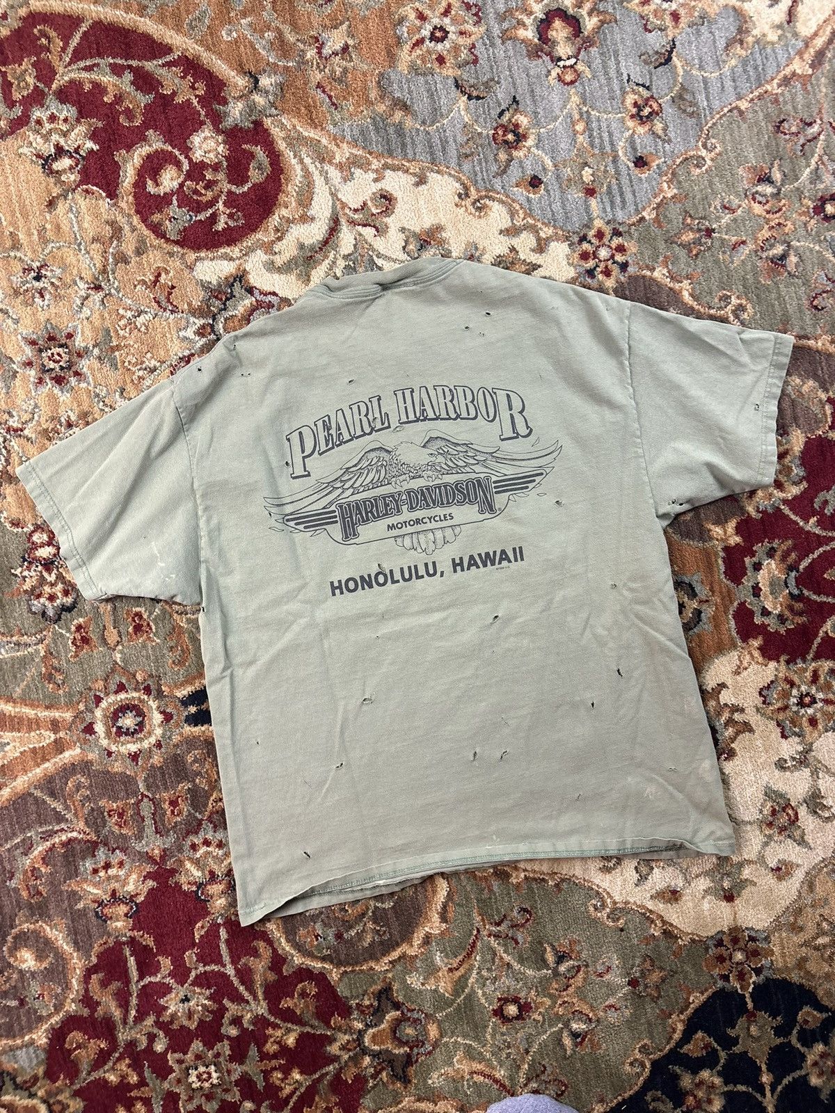 Harley Davidson Vintage Harley Davidson Pearl Harbor T-Shirt Size US XL / EU 56 / 4 - 2 Thumbnail
