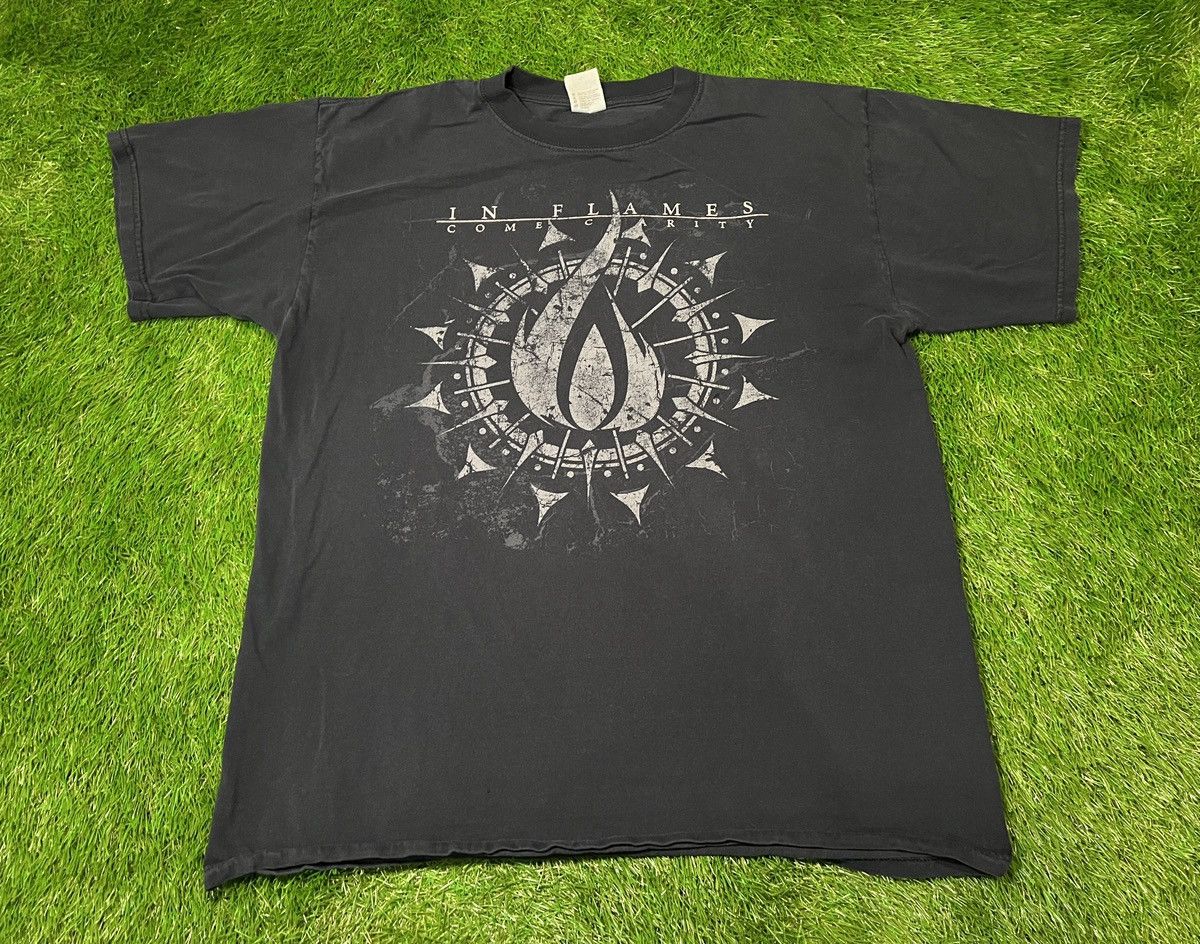 Band Tees In Flames Come Clarity Shirt Black Band 2006 Tour Vintage Size US L / EU 52-54 / 3 - 1 Thumbnail