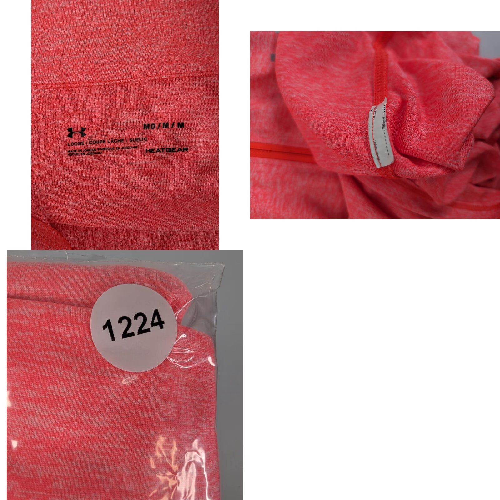 Under Armour Under Armour Women's Medium HeatGear Pink 1/2 Zip Long Sleeve Pullover Gym Shirt Size M / US 6-8 / IT 42-44 - 8 Thumbnail