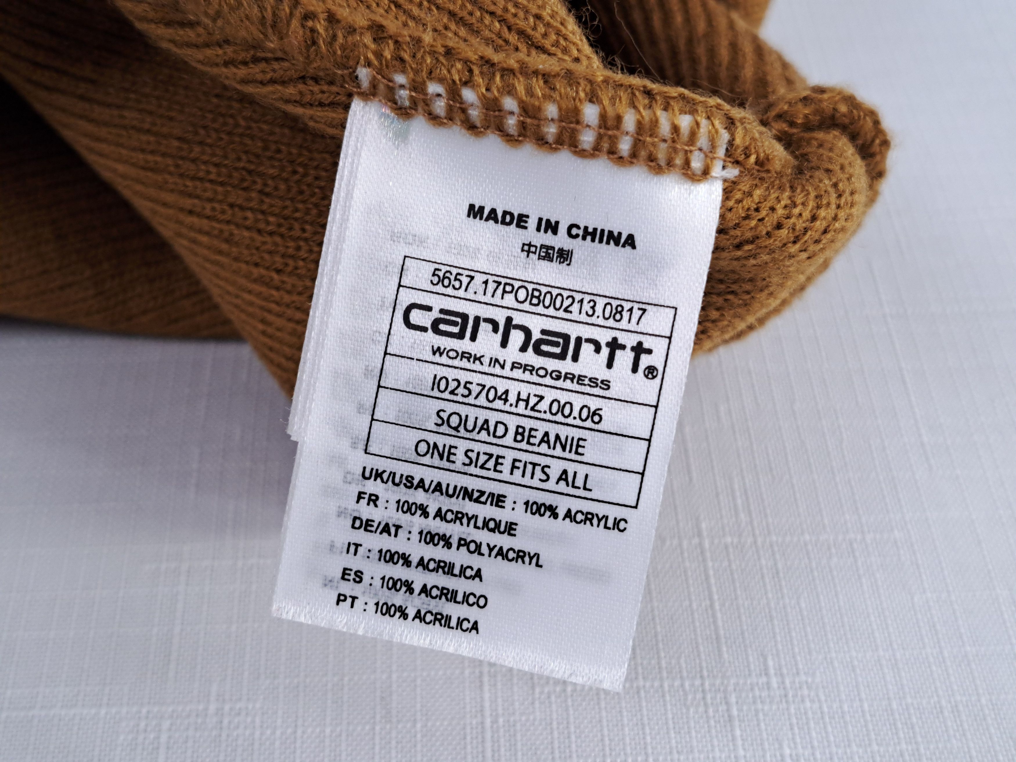 Carhartt Carhartt embroidered logo mustard hat. Size ONE SIZE - 6 Thumbnail