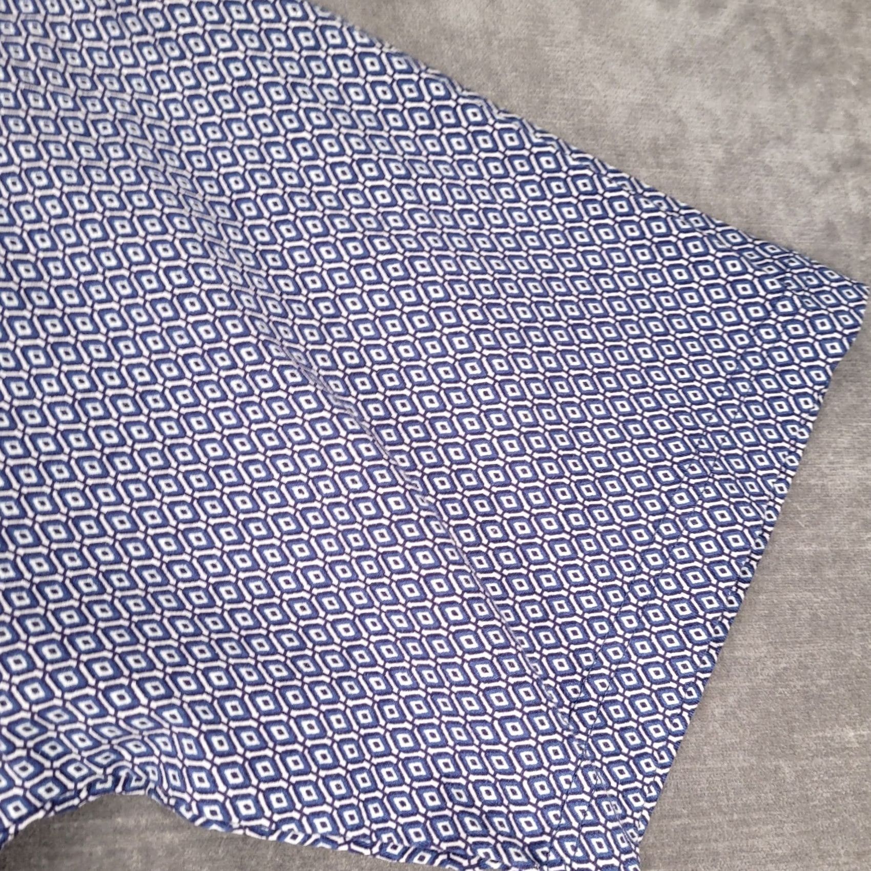 Vintage Knightsbridge Polo Shirt Geometric Print Short Sleeve Casual Top Large Blue Mens Size US L / EU 52-54 / 3 - 3 Thumbnail
