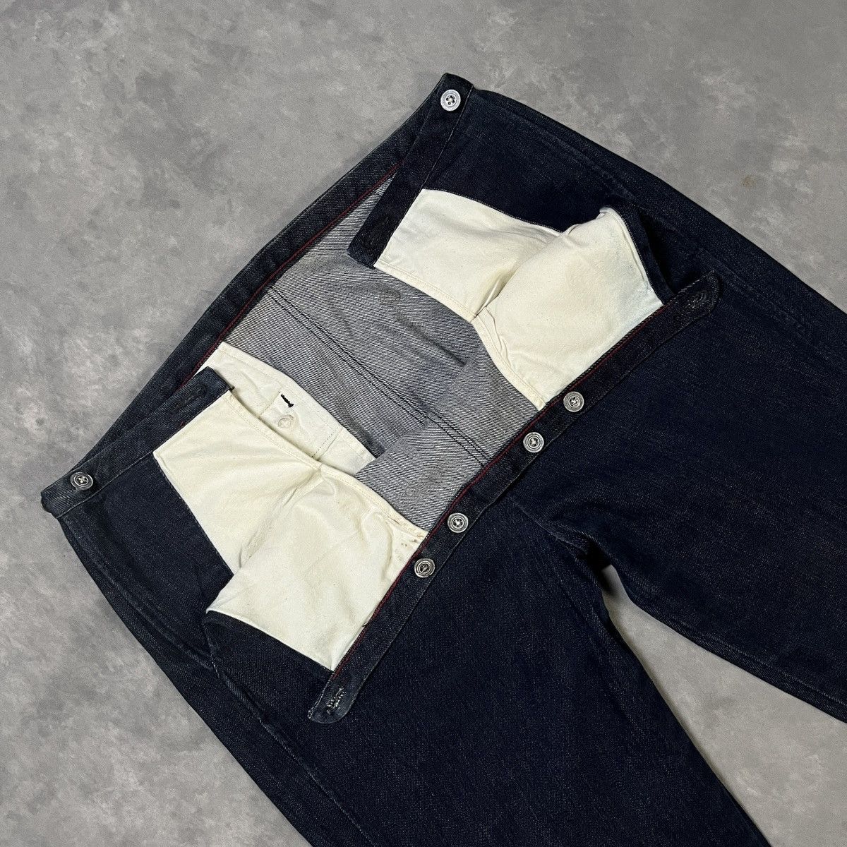 45rpm 2000s 45RPM Studio - Raw Indigo Denim Pants Made in Japan Size US 29 - 2 Thumbnail