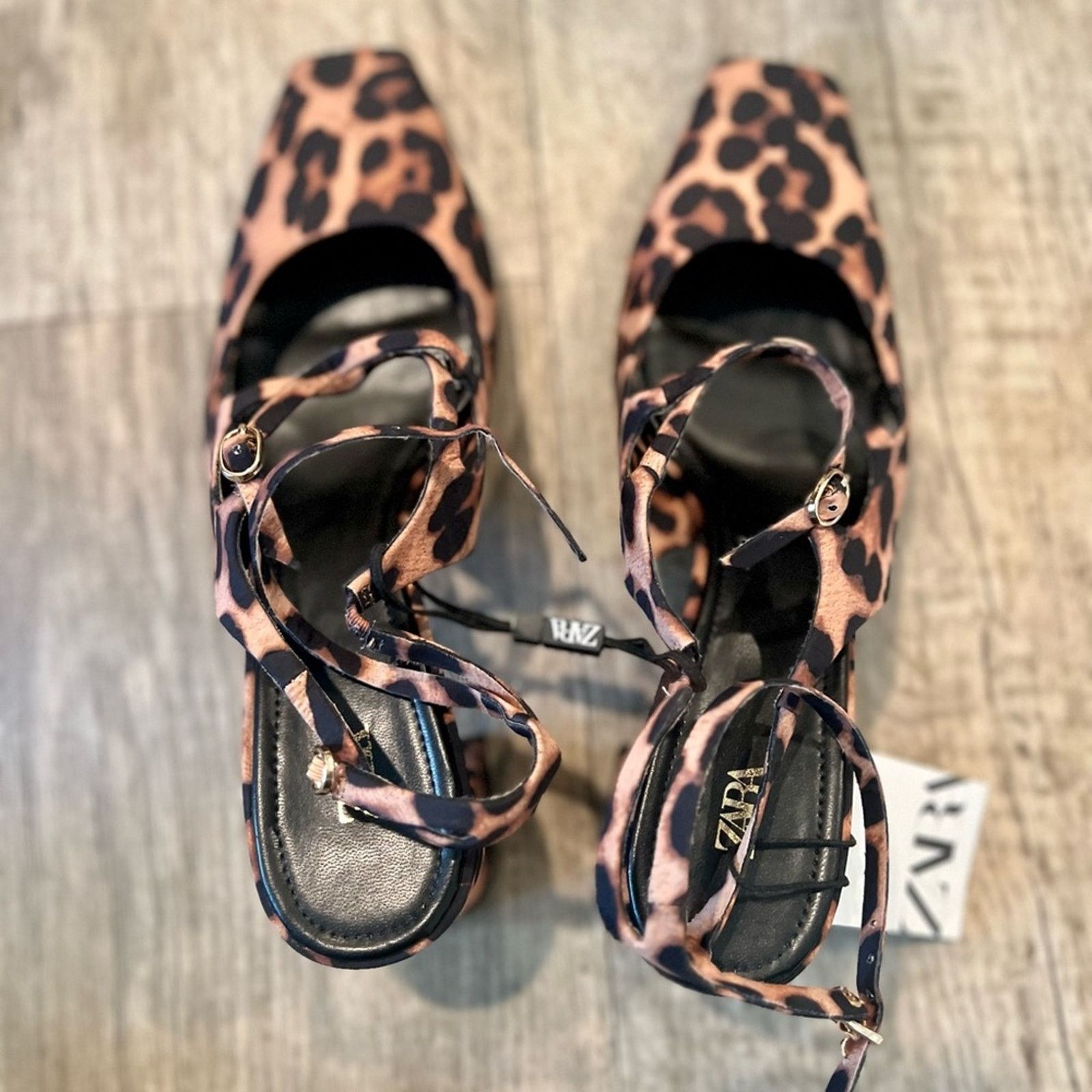 Zara ZARA Block Heel Shoes NWT Size US 8 / IT 38 - 18 Thumbnail